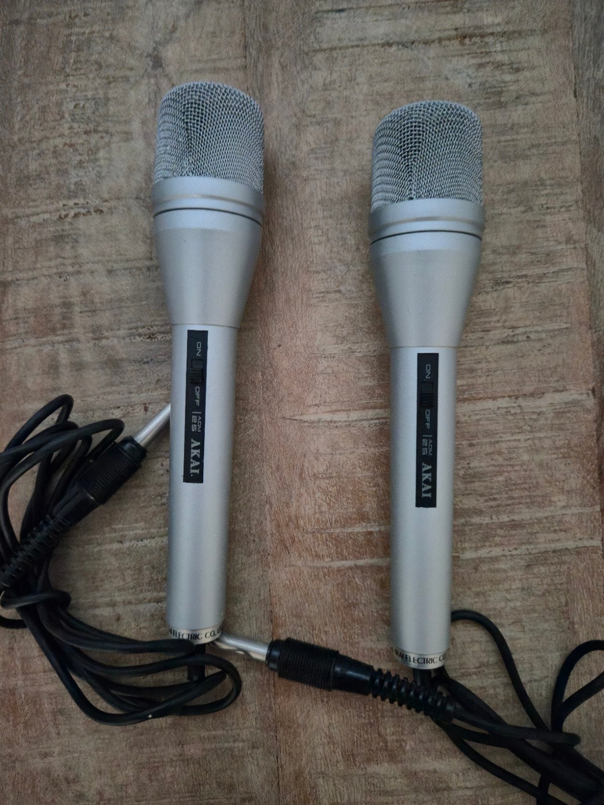 2x Vintage Akai microfoon ADM-25, Ophalen, Gebruikt, Overige typen