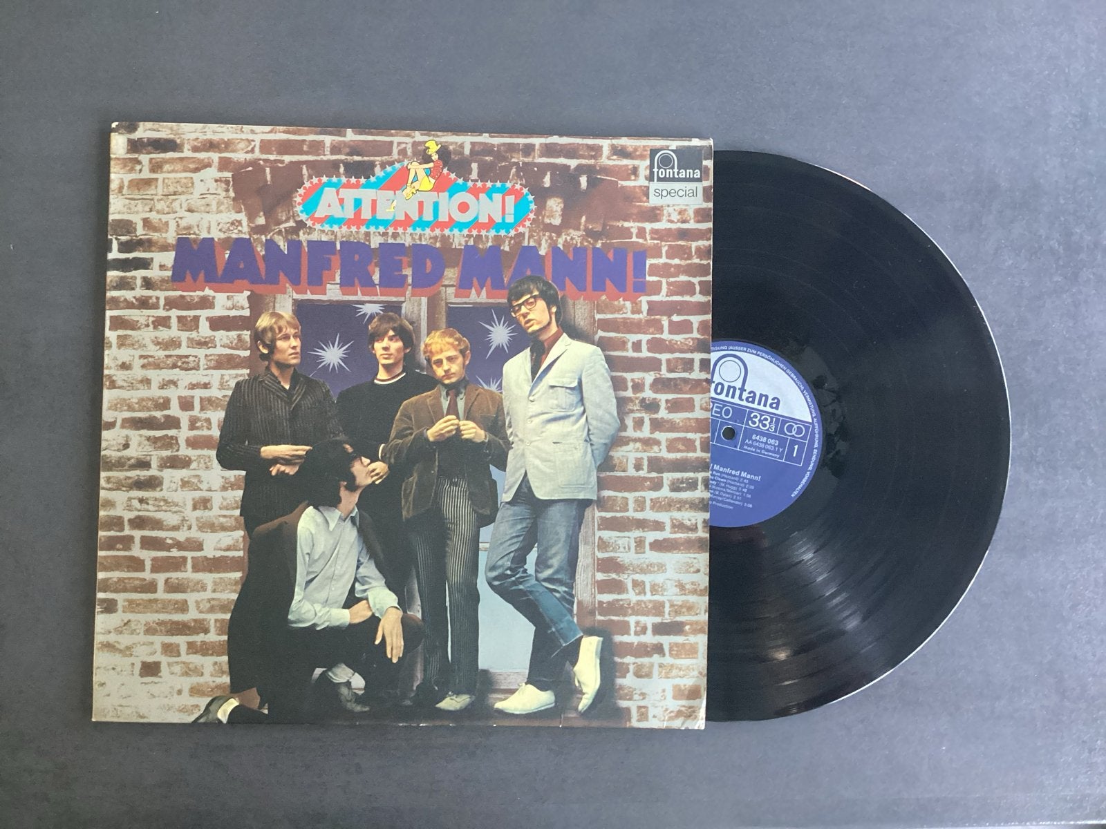Manfred Mann - Attention! LP (Pop, Rock), Ophalen of Verzenden, 12 inch, LP