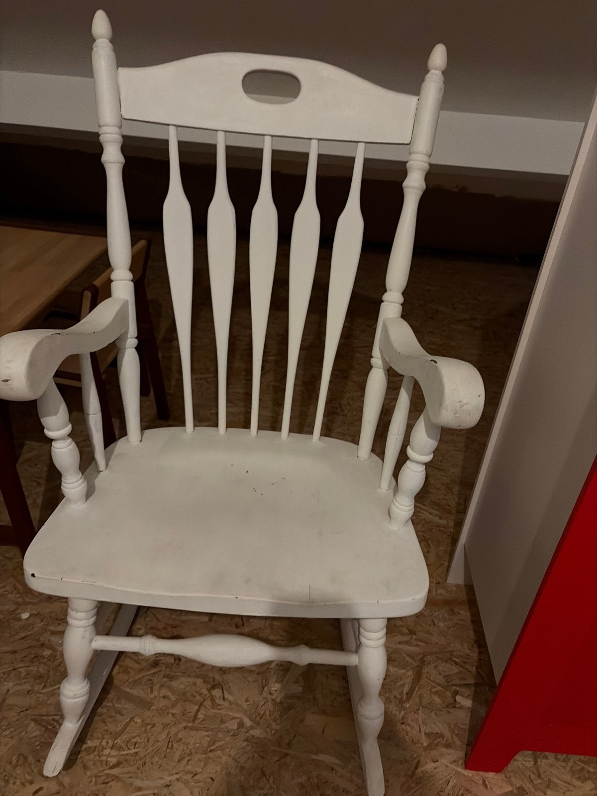 Witte schommelstoel - Opknapper, Ophalen, Gebruikt, Wit, Eén