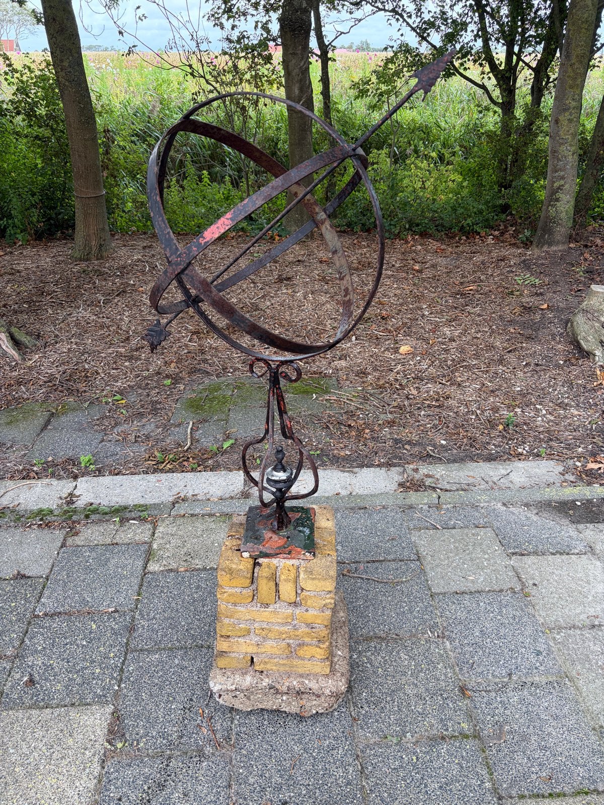 Oude Armillairsfeer, Zonnewijzer, Tuindecoratie, Ophalen