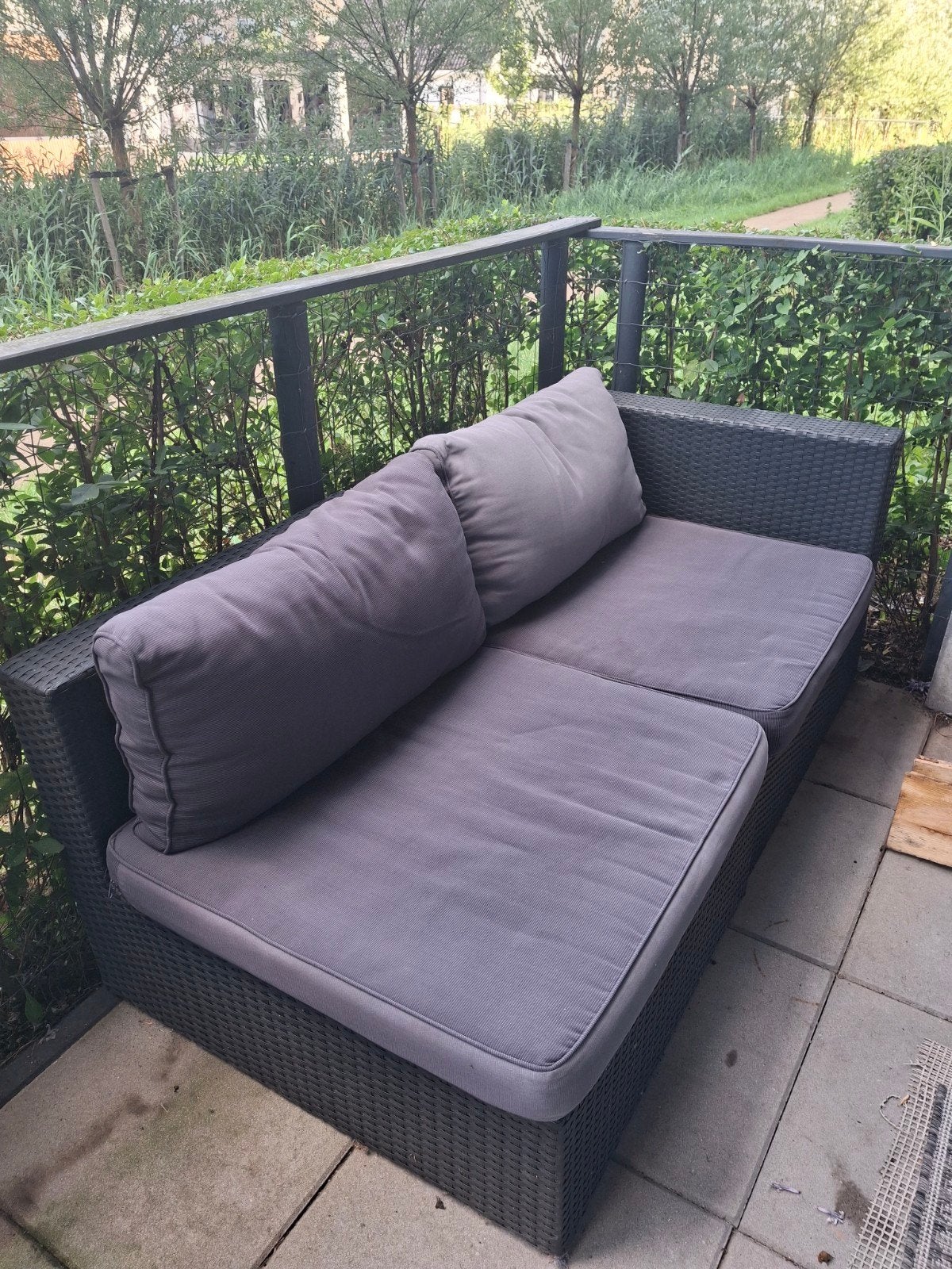 Comfortabele loungeset voor buiten, Tuin en Terras, Tuinsets en Loungesets, Gebruikt, Loungeset, Wicker, Bank