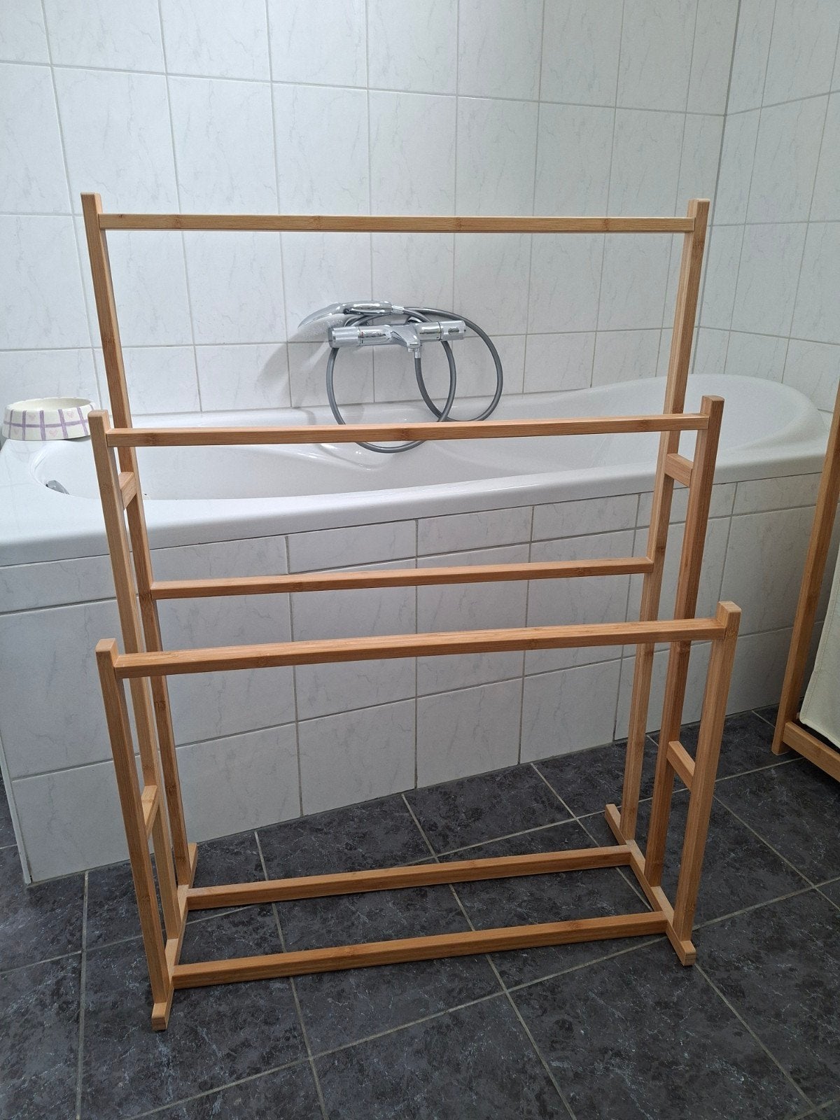 IKEA RÅGRUND handdoekenrek - bamboe, Huis en Inrichting, Badkamer | Badtextiel en Accessoires, Ophalen, Gebruikt, Overige kleuren