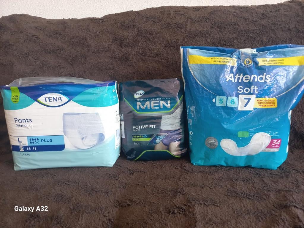 20 incontinentie pants maat L en 8 inleggers 6-7 druppels, Diversen, Verpleegmiddelen, Ophalen of Verzenden, Nieuw