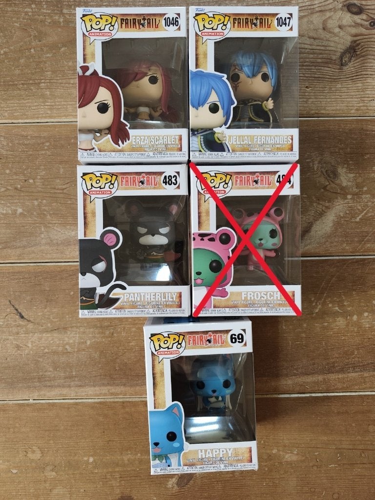 Fairy Tail Funko Pop! Set (4 stuks, nieuw in doos), Ophalen of Verzenden, Nieuw
