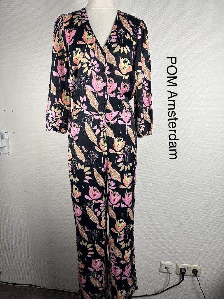 POM Amsterdam Jumpsuit  (mt: 40) VR/9979, Maat 38/40 (M), POM Amsterdam, Blauw, POM Amsterdam
