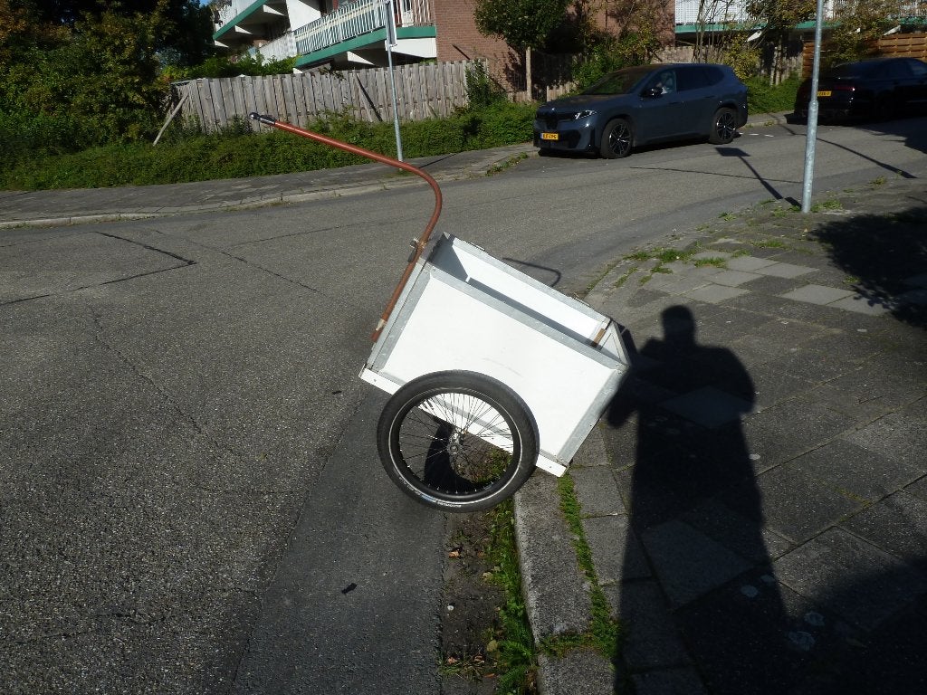 opvouwbare fietskar/bagagekar lichtgewicht, Ophalen, Gebruikt, Opvouwbaar, Bagagekar