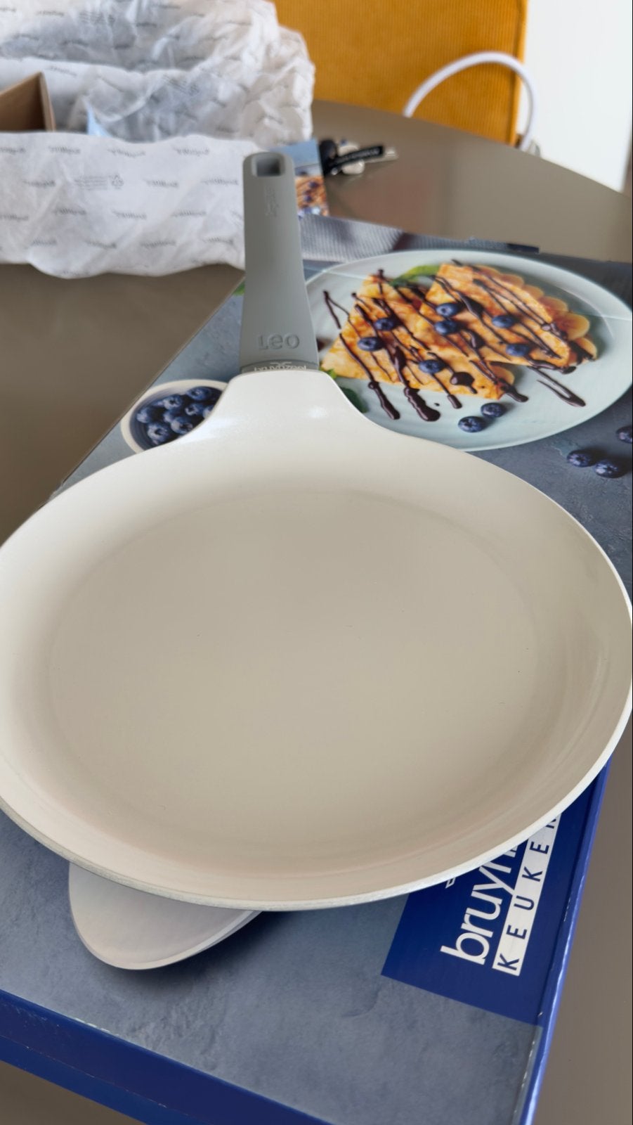Bruynzeel Keukens Pannenkoekenpan - Nieuw in doos 26cm, Ophalen, Overige typen, Nieuw, Metaal