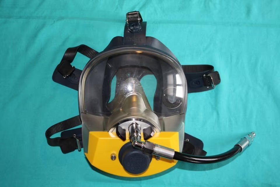 Dräger Secora 600 volgelaatsmasker Plus, Ophalen of Verzenden, Zo goed als nieuw, Duikpak