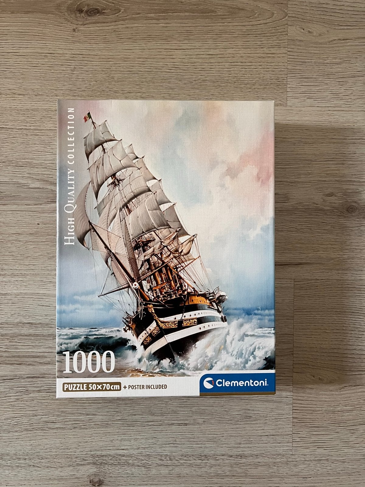 Clementoni Legpuzzel Amerigo Vespucci 1000 stukjes, Hobby en Vrije tijd, Denksport en Puzzels, Ophalen of Verzenden, 500 t/m 1500 stukjes