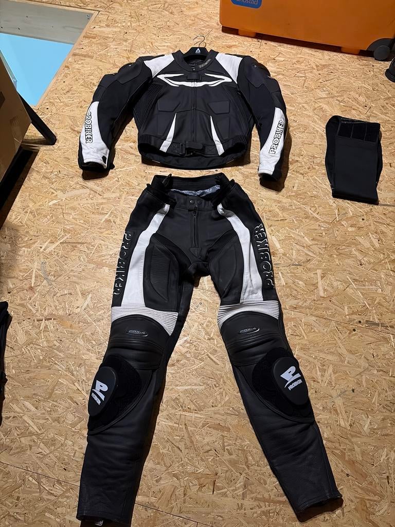 Probiker PRX-4 Leren Motorpak (2-delig) - Z.G.S. Maat 48, Motoren, Ophalen, Tweedehands, Heren, Combipak