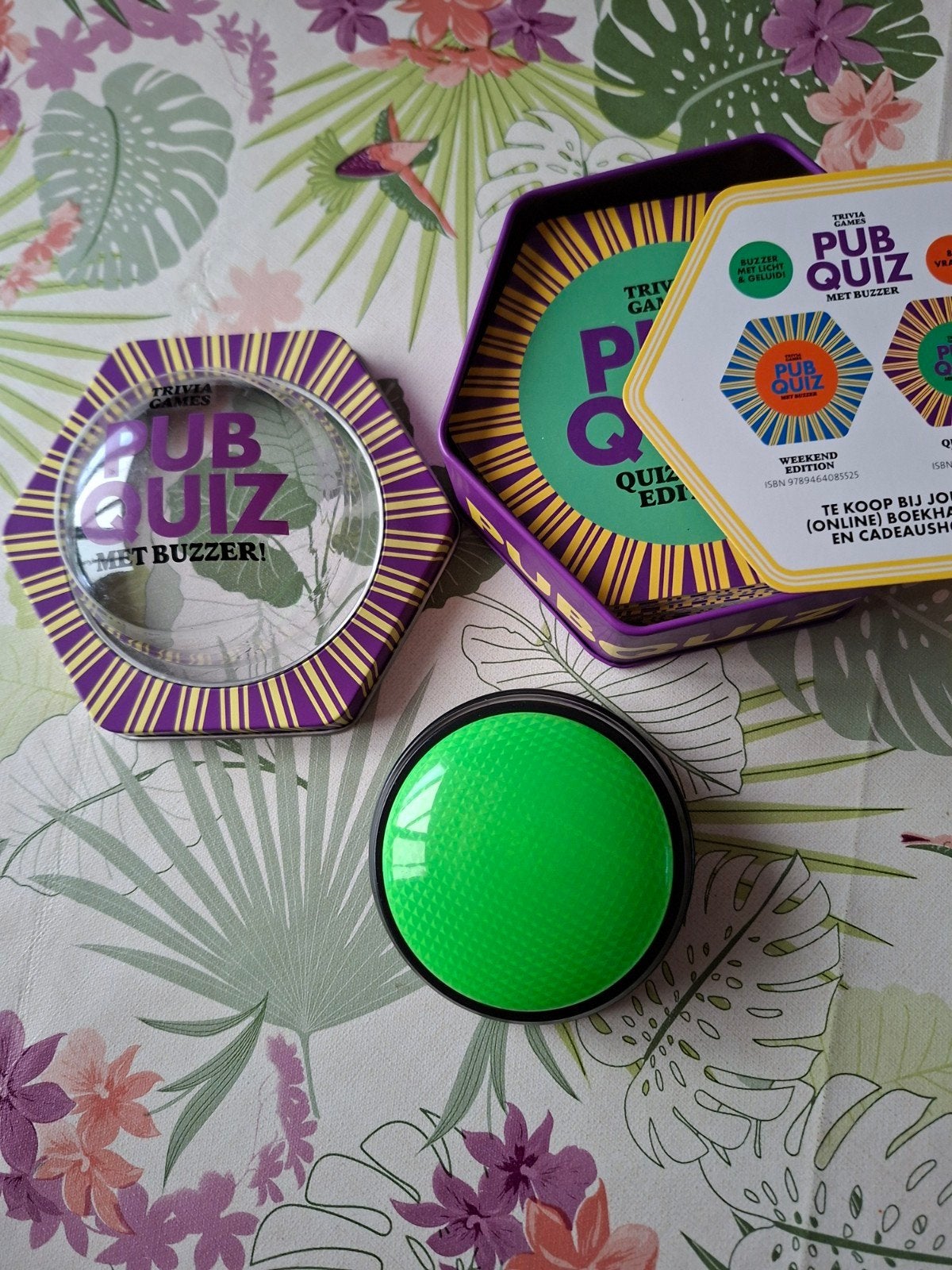 Pub quiz met licht en buzzer als nieuw, Ophalen of Verzenden, Zo goed als nieuw