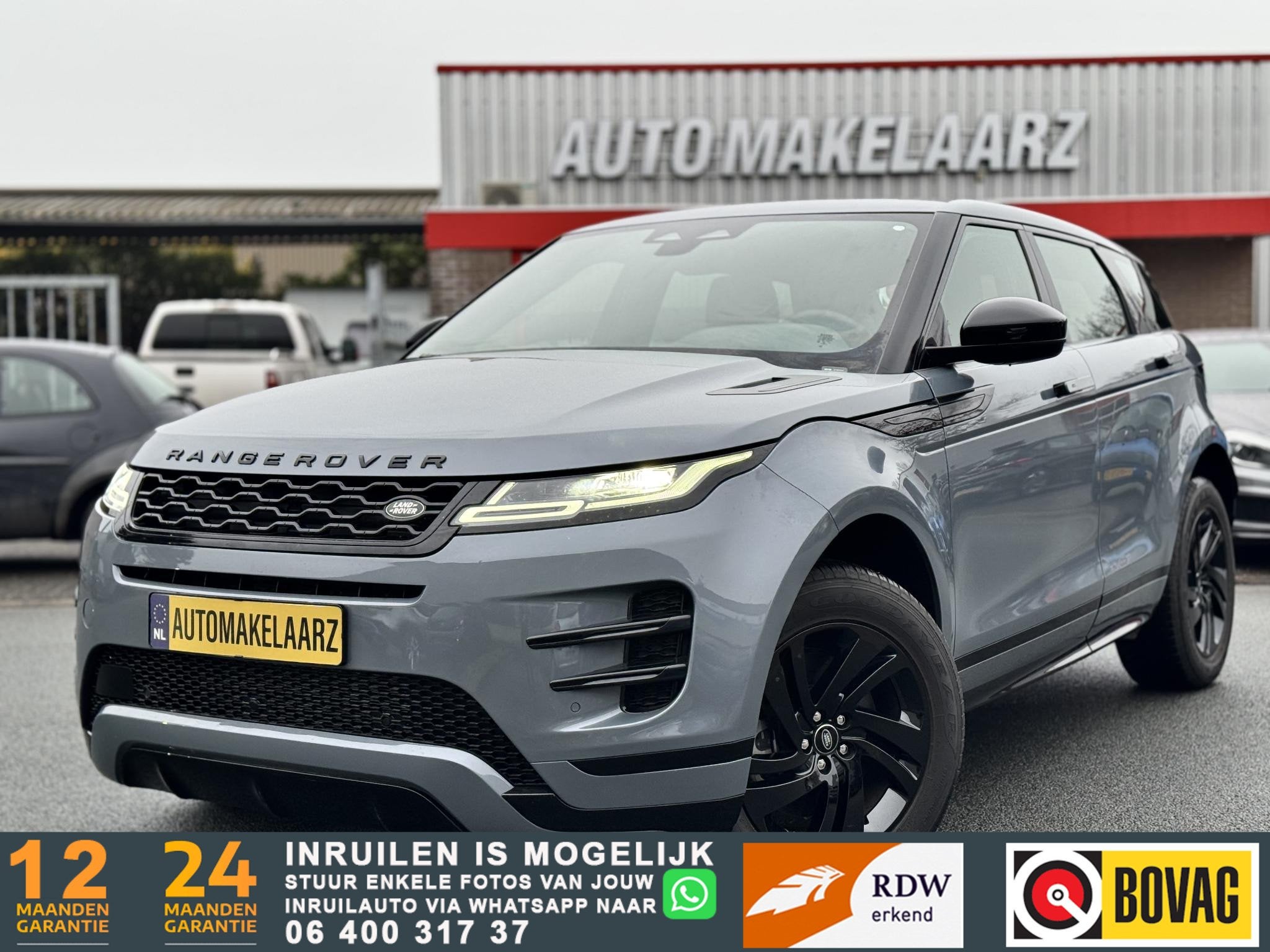 Land Rover Range Rover Evoque 1.5 P300e AWD R-Dynamic S PANO, Auto's, Automaat, Stof, 15 kWh, Plug-in hybride