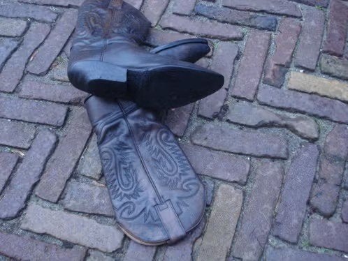 SENDRA ZWARTE COWBOYBOOTS 39 NU GRATIS VERZENDING PER POST, Hoge laarzen, Verzenden, Zwart, Zo goed als nieuw