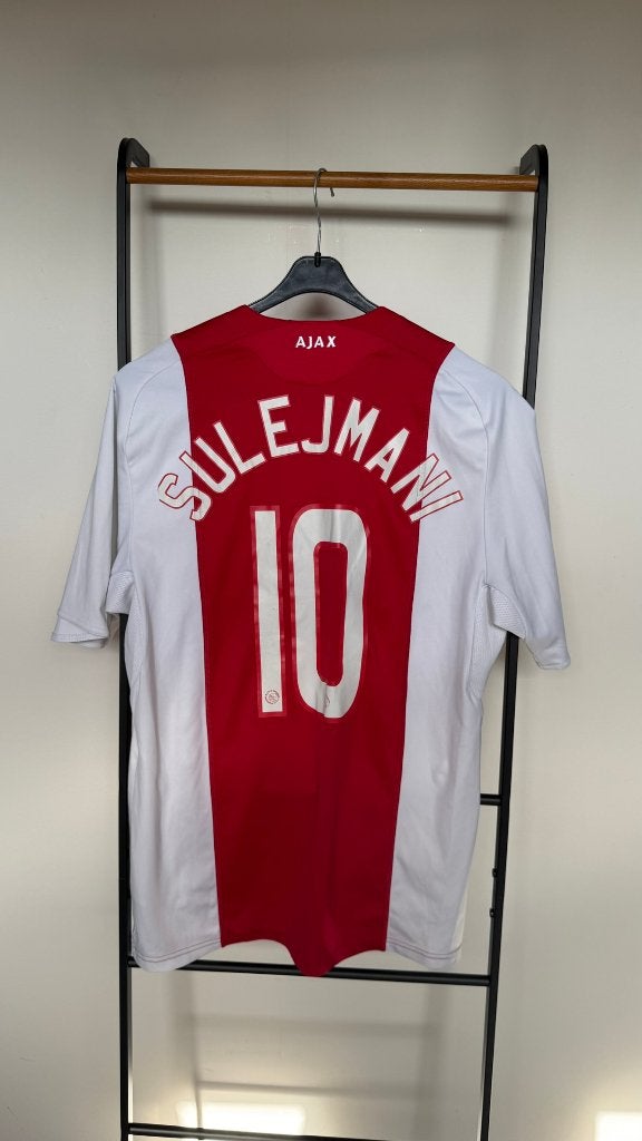 Ajax 2008/09 Thuisshirt Adidas Maat M #10 Sulejmani, Sport en Fitness, Voetbal, Maat M, Ophalen of Verzenden, Gebruikt, Shirt