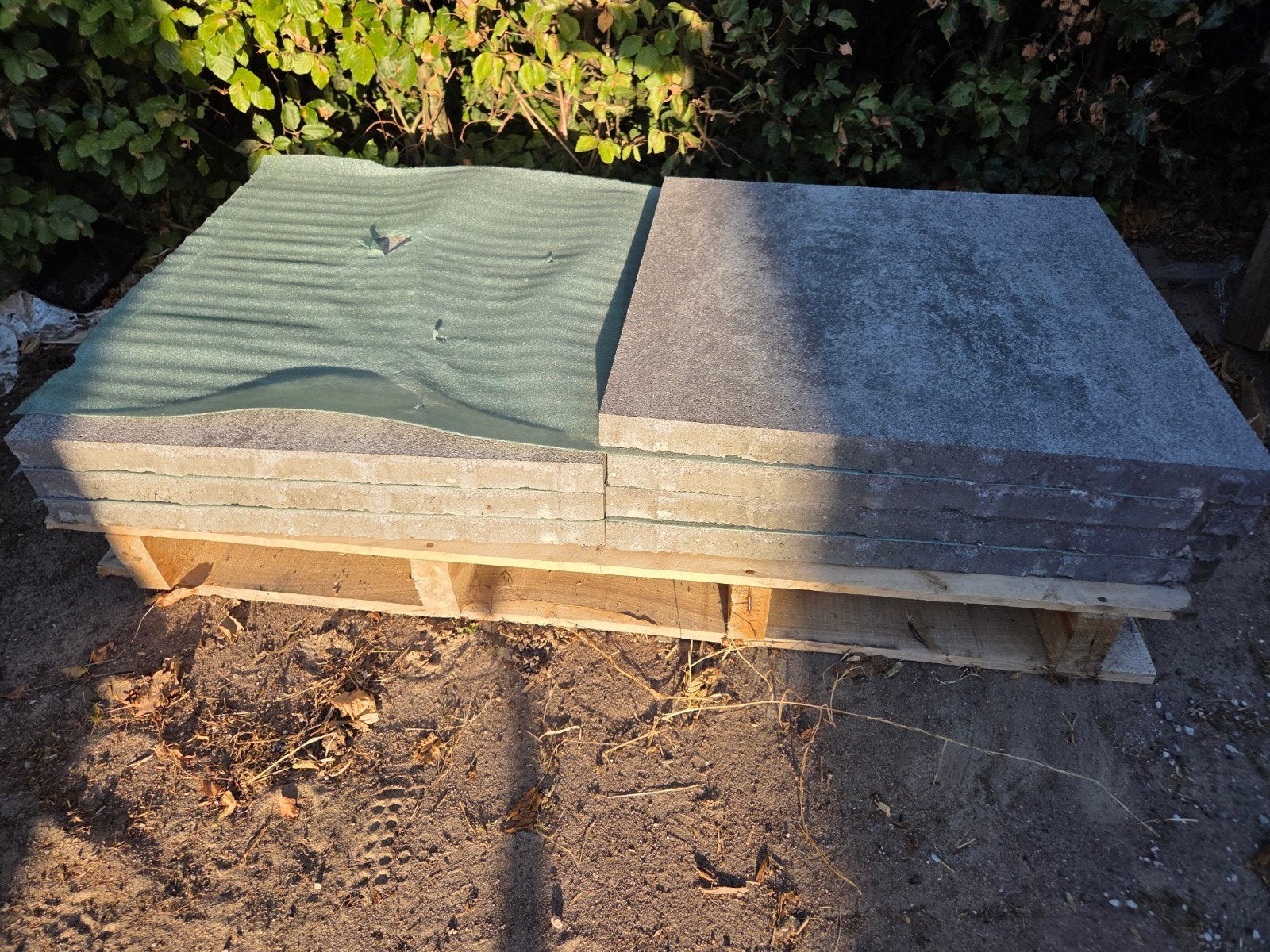 Nieuwe terrastegels 60x60x4 6 stuks 2.1 m^2, Tuin en Terras, Ophalen, Gebruikt, 10 m² of meer, Beton