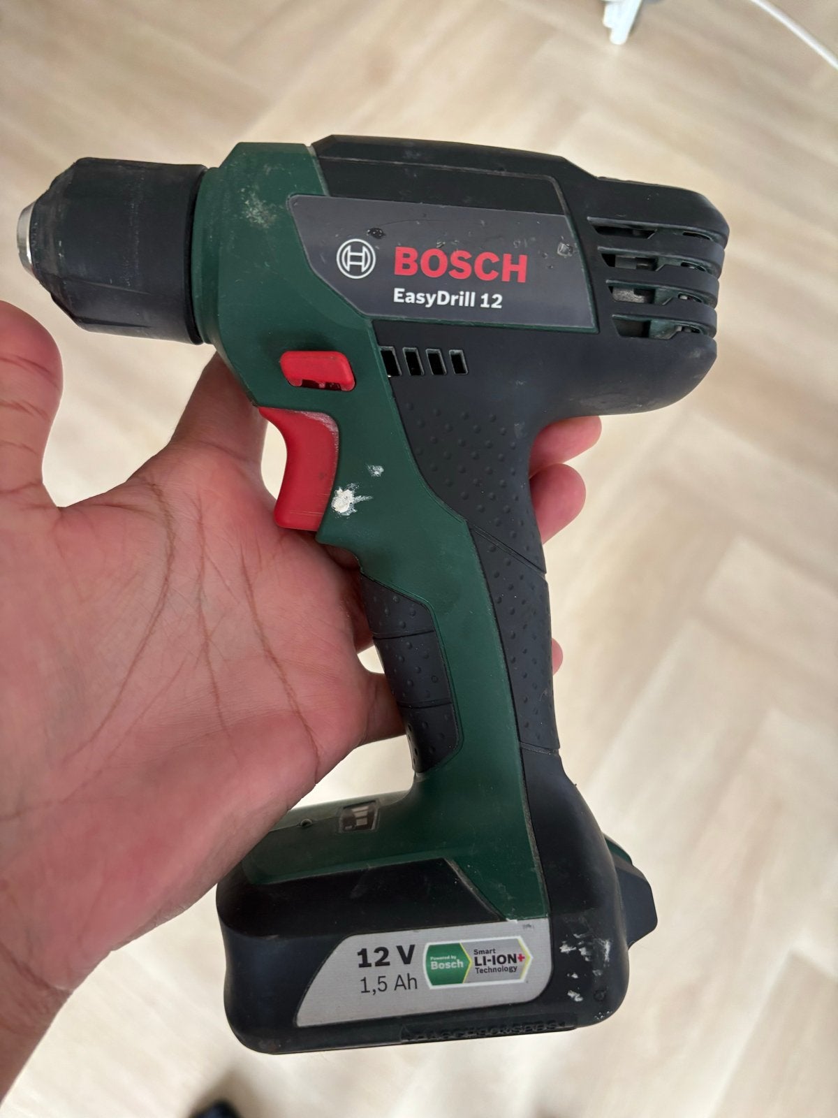 Bosch EasyDrill 12 Accuboormachine 12V 1.5Ah, Ophalen, Gebruikt, Minder dan 400 watt, Boor- en Schroefmachine
