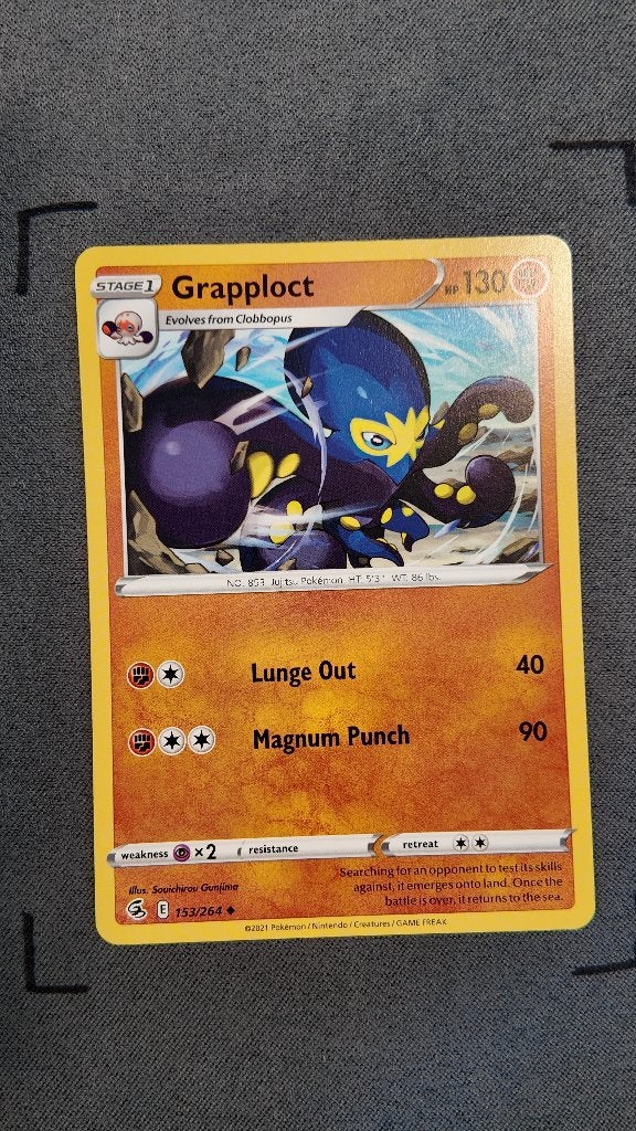 Grapploct 153 Fusion Strike | Pokemon kaart, Ophalen, Zo goed als nieuw, Losse kaart