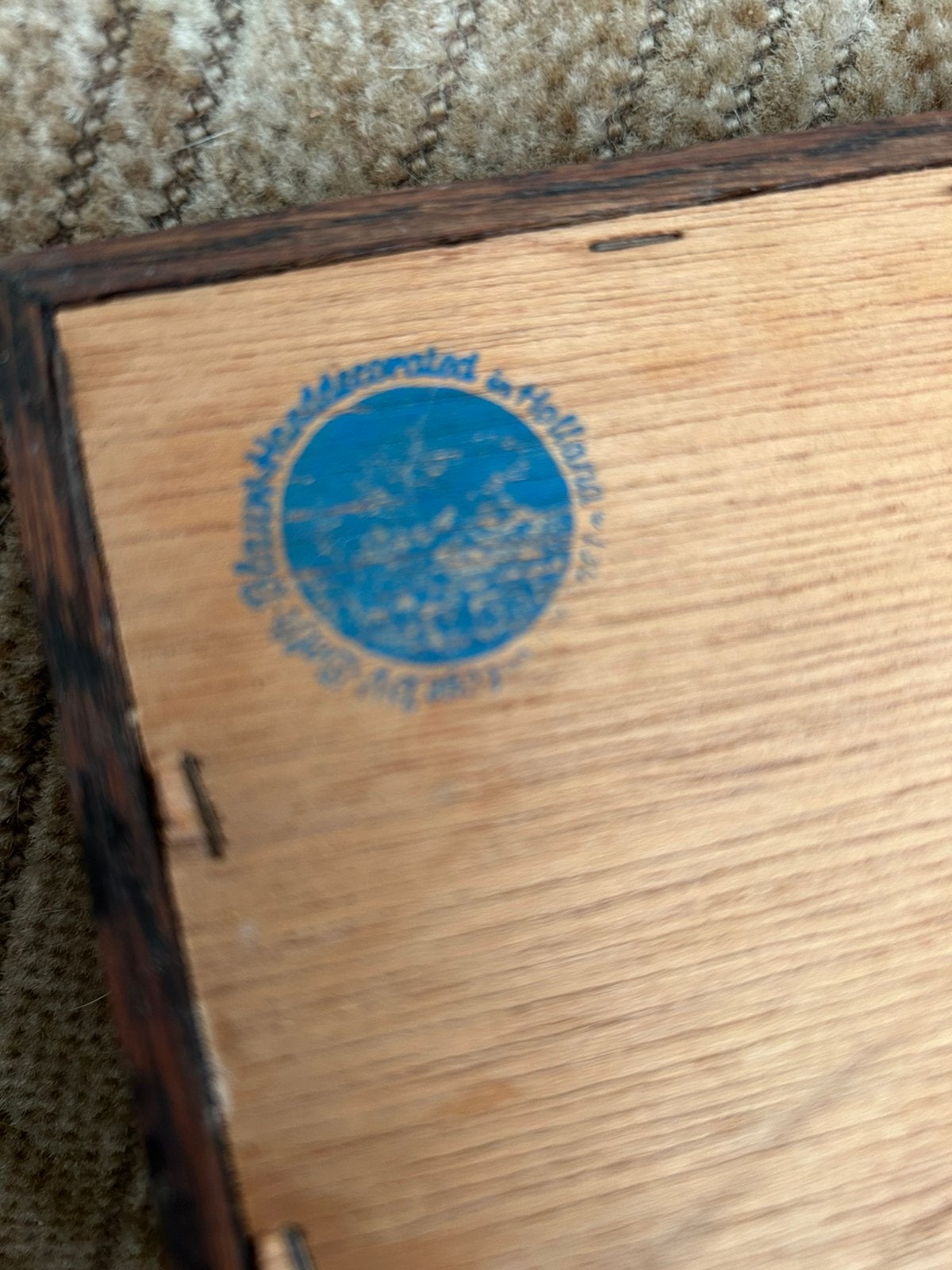 Oud bord/dienblad, Ophalen