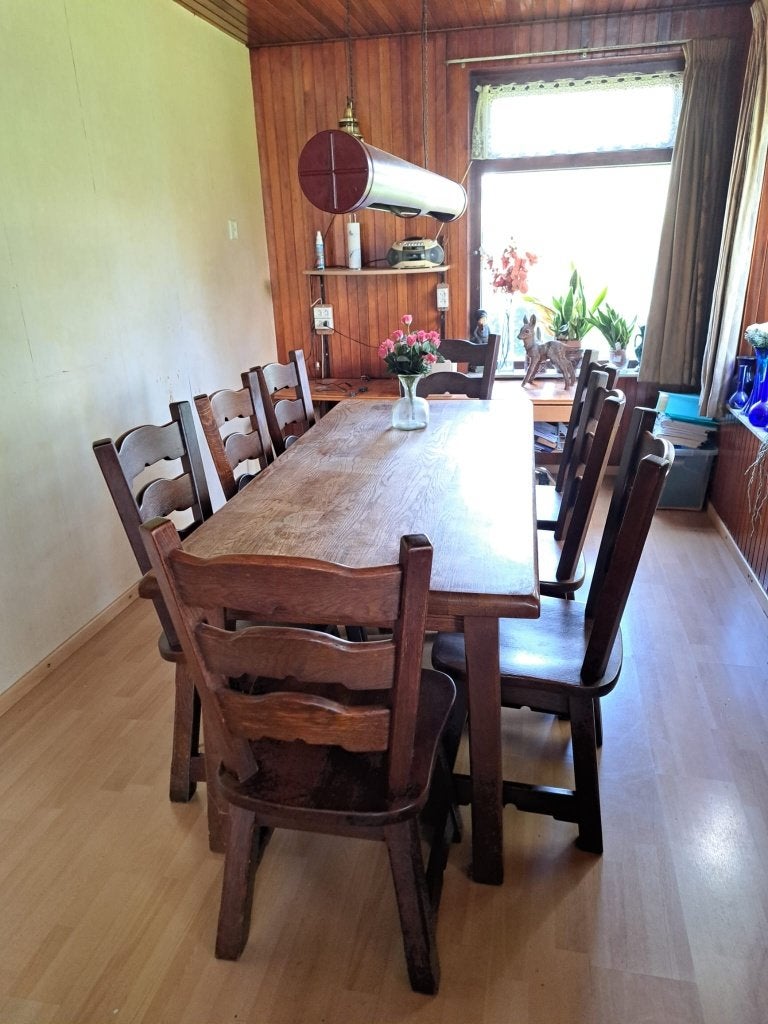 kloostertafel, Ophalen, Gebruikt, Eikenhout, Kloostertafel