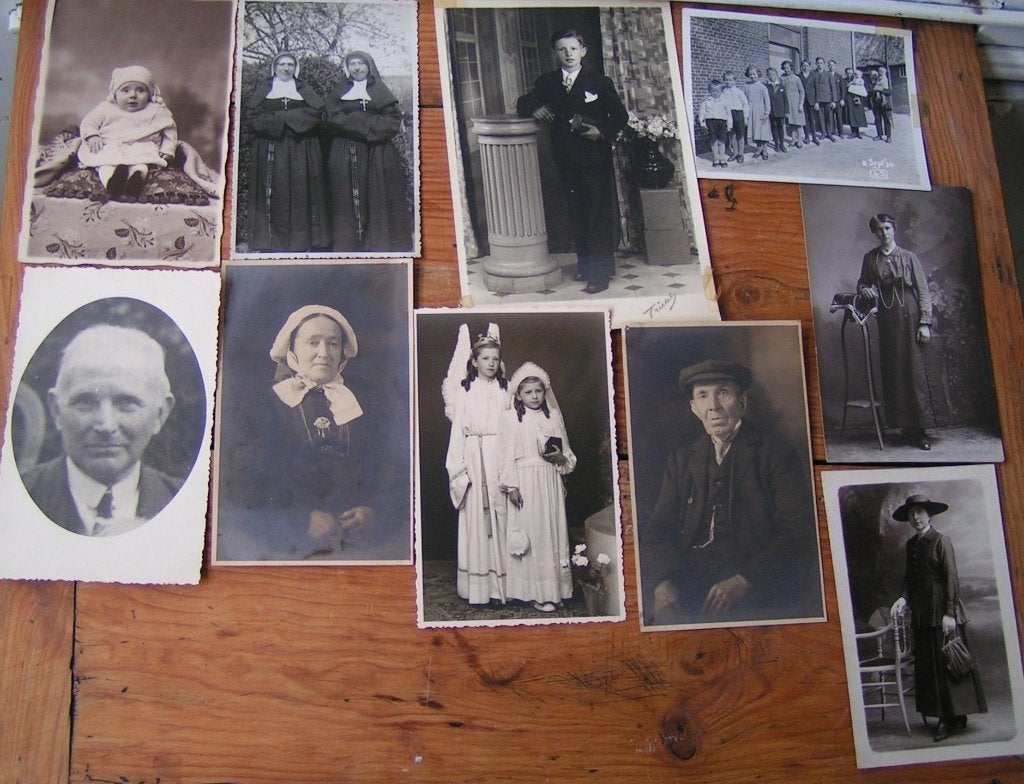 10 antieke foto's scrapbooking junkjournals nr VV 897, Verzamelen, Verzenden, Voor 1940, Gebruikt, Overige onderwerpen