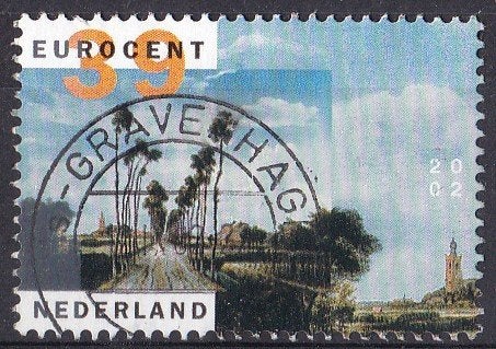 Kunst: Landschappen – M. Hobbema – gebruikt – NVPH 2092, Ophalen of Verzenden, Na 1940, Gestempeld