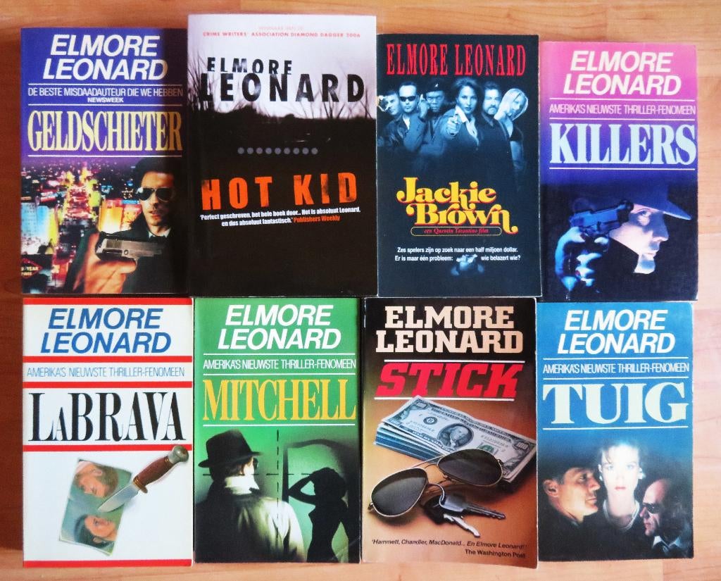 Nog 4x Elmore Leonard ( 4 van de 8 verkocht ), Ophalen of Verzenden, Zo goed als nieuw