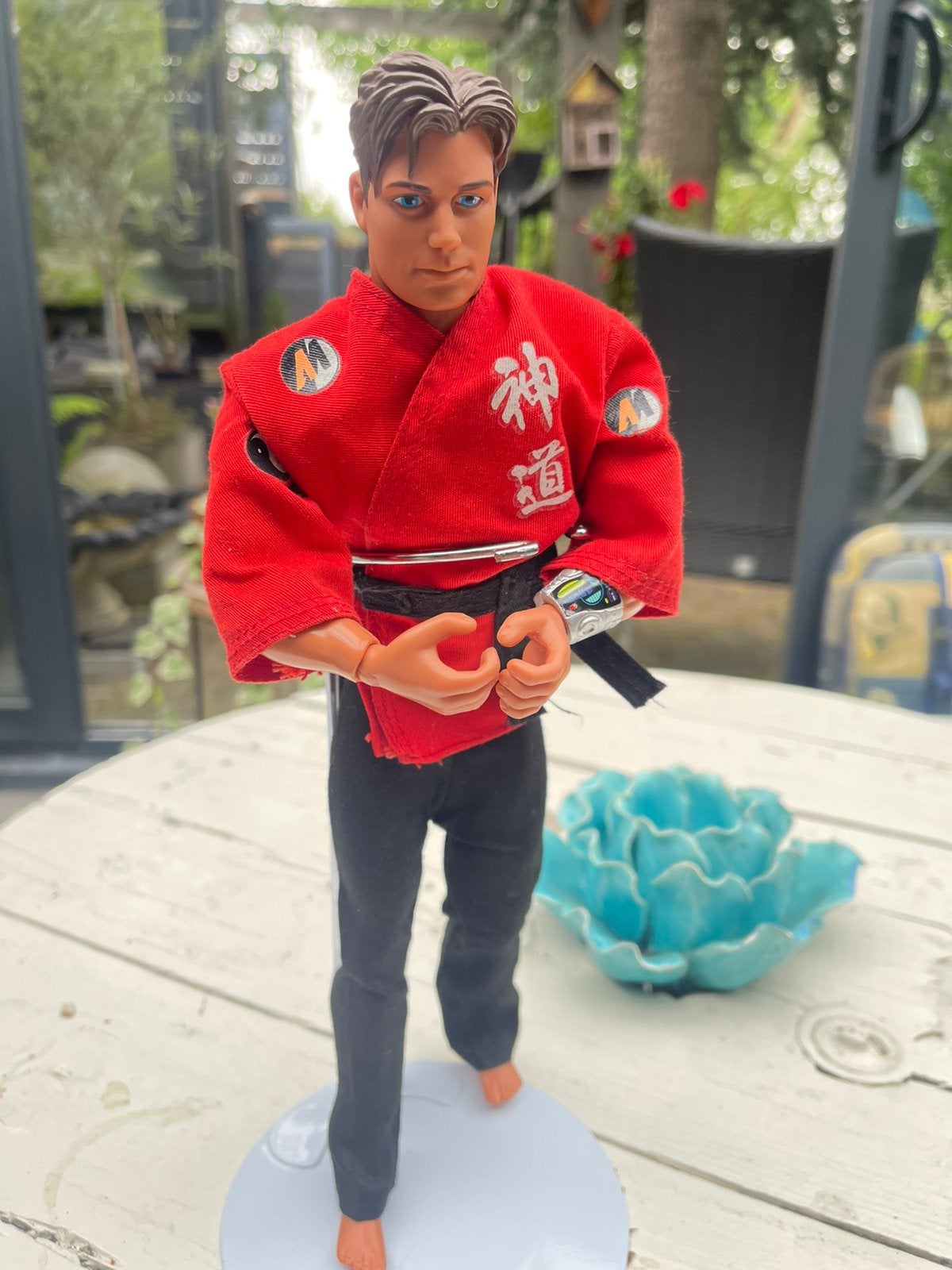Vintage Action man in Ninja red outfit, Kinderen en Baby's, Speelgoed | Actiefiguren, Ophalen of Verzenden, Zo goed als nieuw