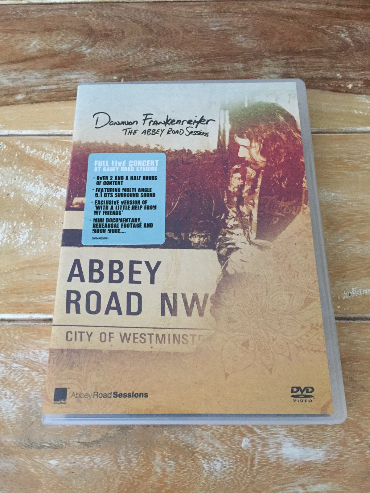Donovan frankenreiter - abbey road sessions dvd, Ophalen of Verzenden, Zo goed als nieuw