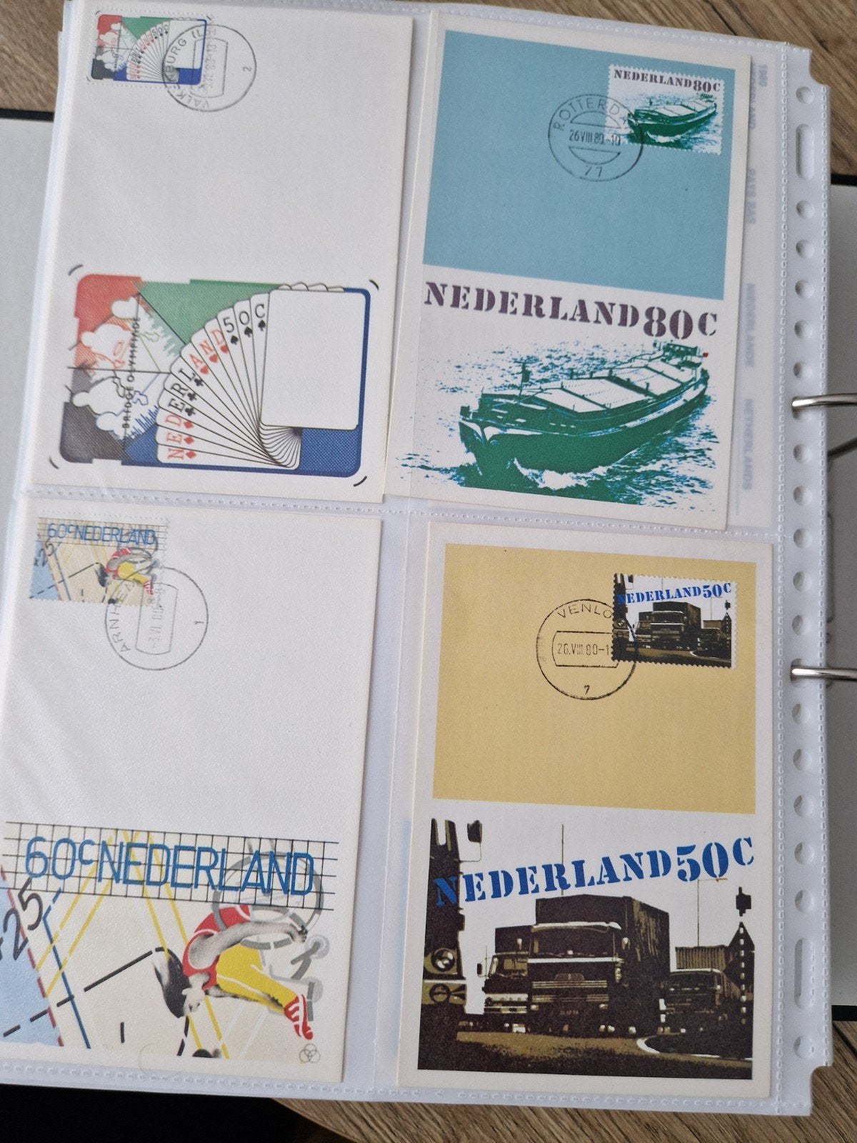 Collectie Eerste Dag Enveloppen (FDC), Ophalen of Verzenden, Na 1940, Gestempeld