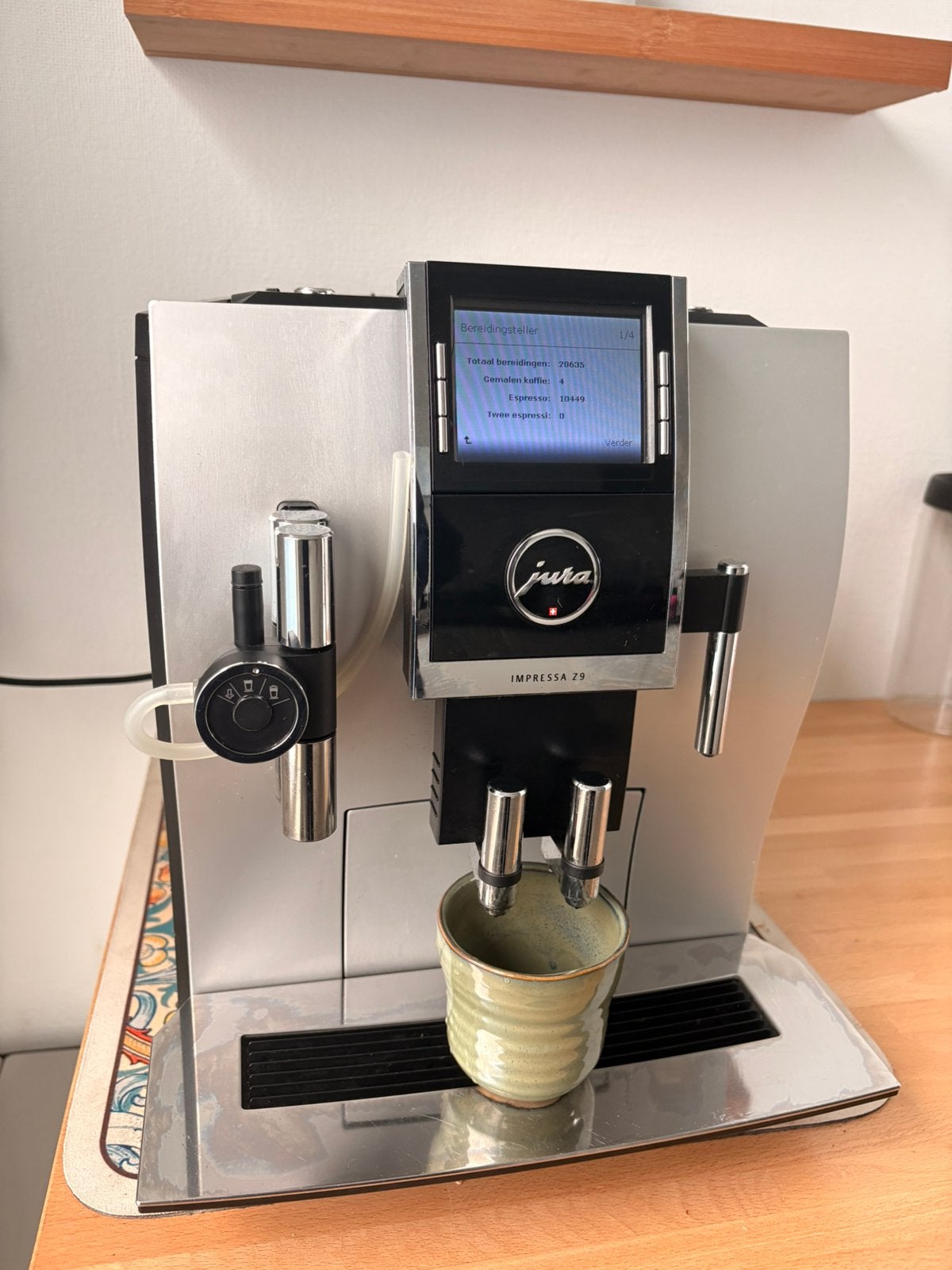 Jura Z9 Impressa - Recent onderhoud en nieuwe molen!, Witgoed en Apparatuur, Koffiezetapparaten, Ophalen, 10 kopjes of meer, Koffiemachine