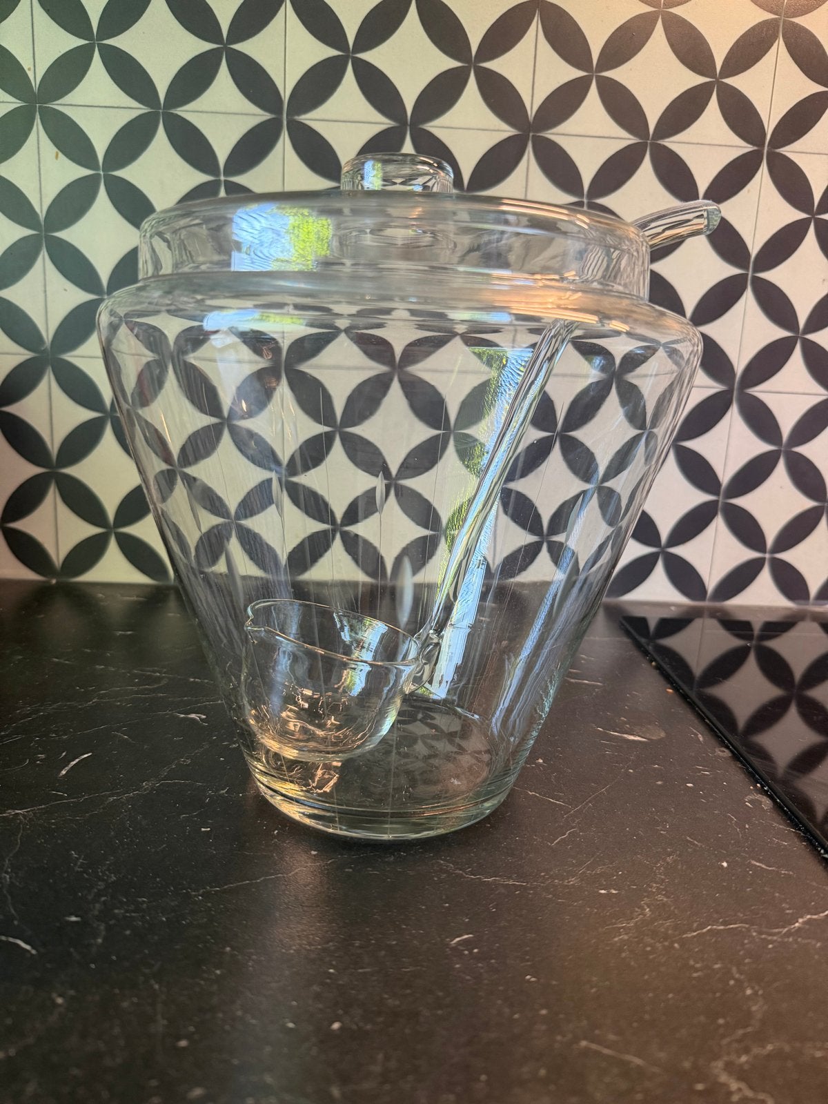 Vintage Kristal Glas Set Jaren '60 - Bowl & Diverse Glaasjes, Ophalen of Verzenden