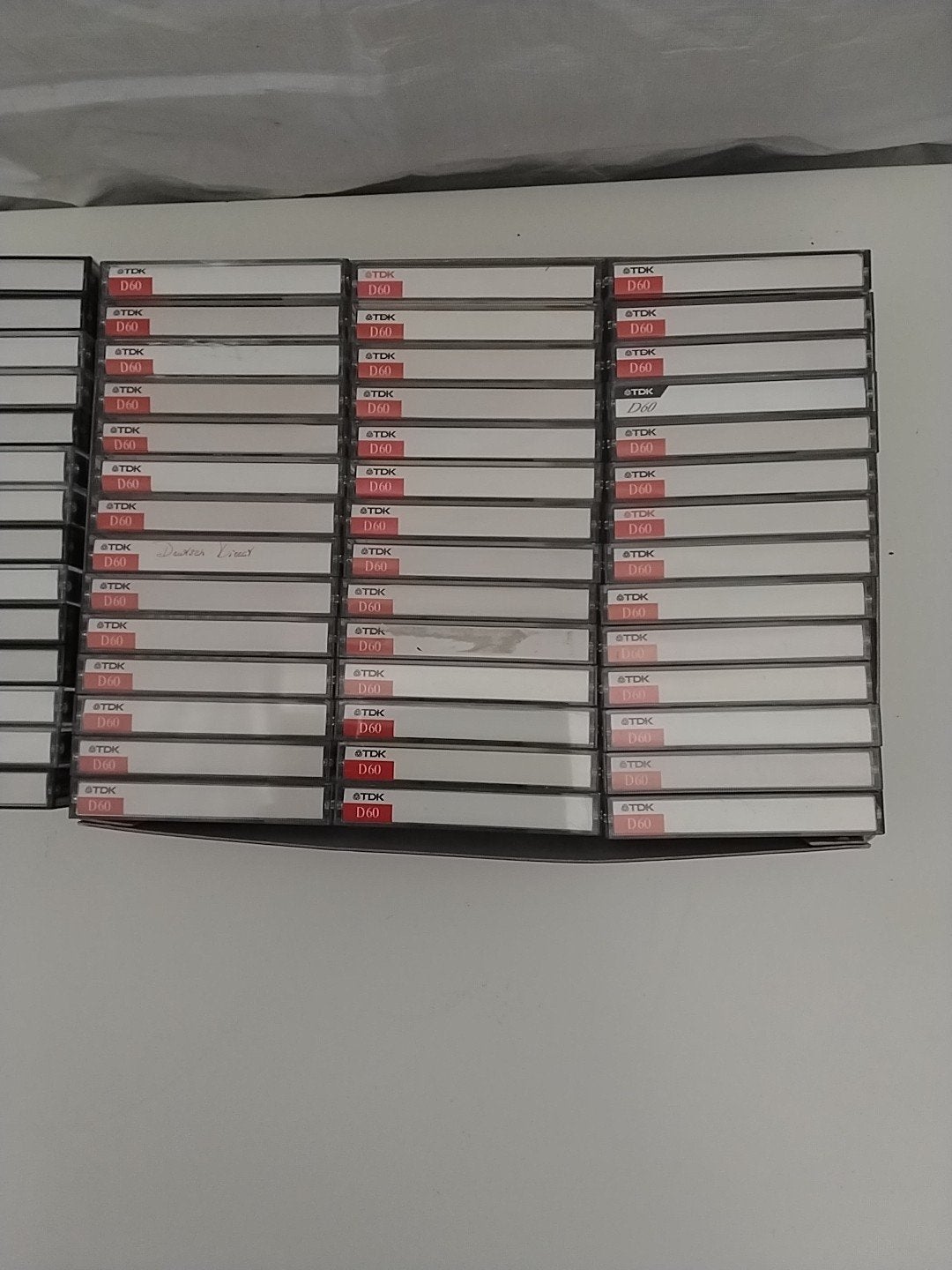 Grote partij TDK D60 cassettebandjes (ca. 60 stuks), Cd's en Dvd's, Cassettebandjes, Overige genres, Ophalen of Verzenden, Zo goed als nieuw