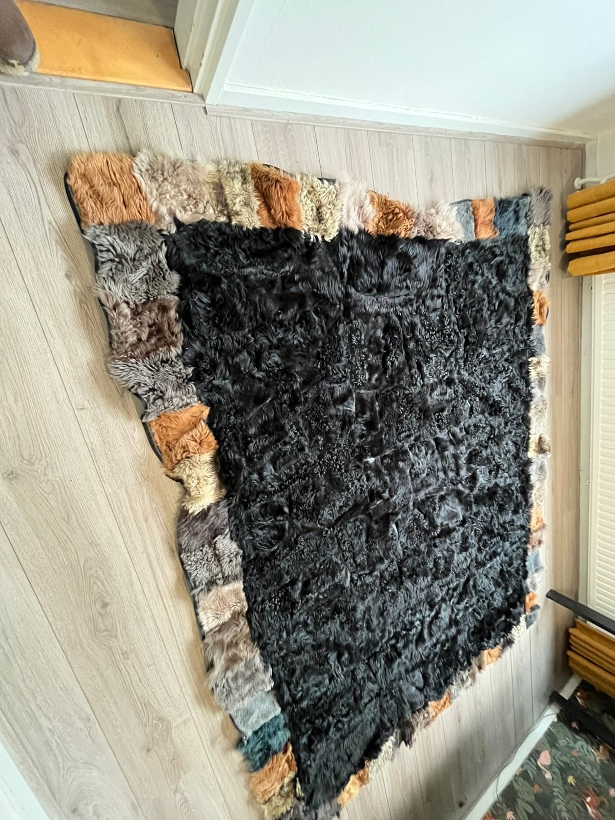 Schapenvacht deken/ plaid/ slaapzak/ kleed 200x230 cm groot, Huis en Inrichting, Ophalen of Verzenden, Zo goed als nieuw, Plaid