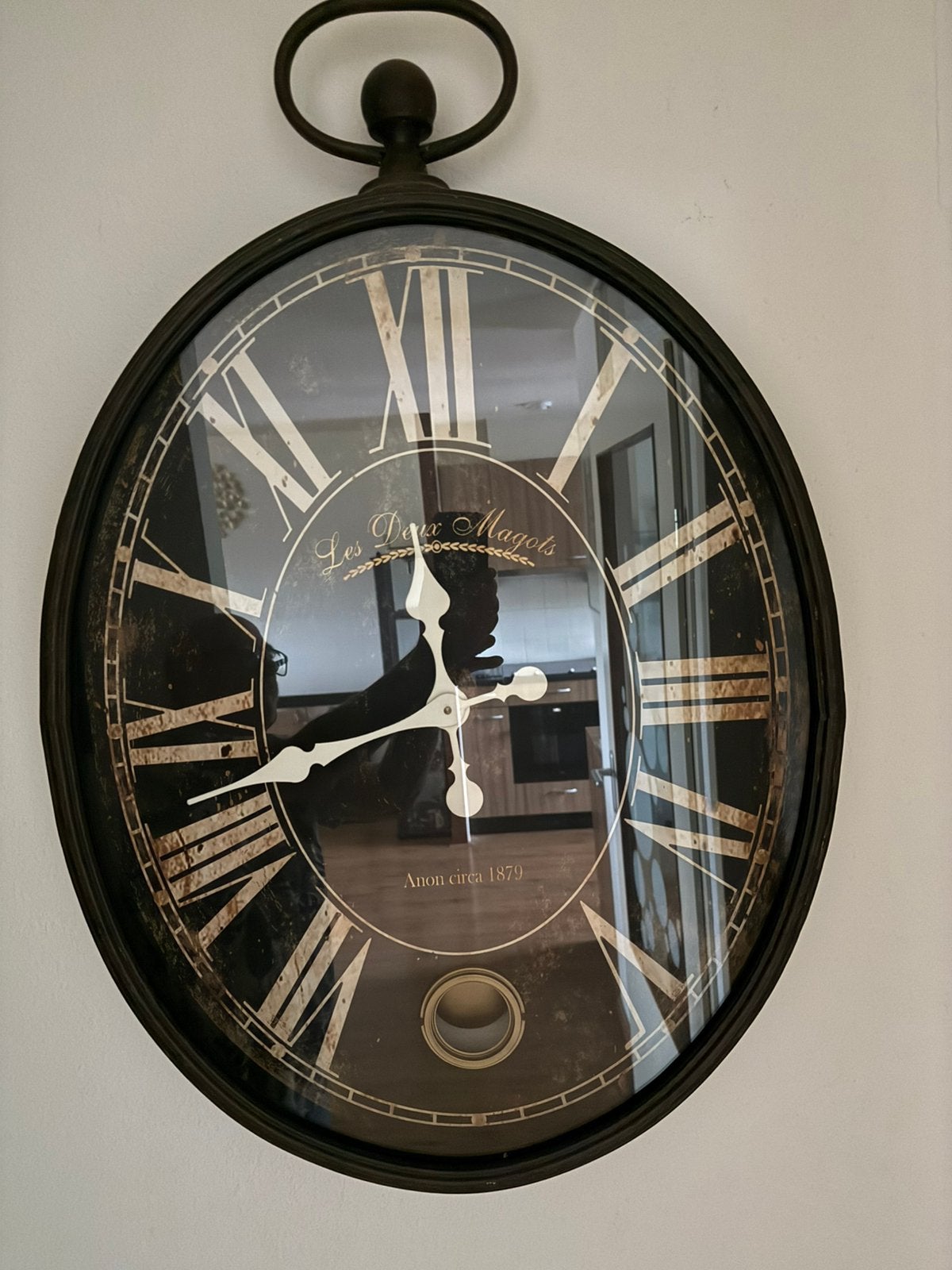 Te koop wand klok, Huis en Inrichting, Woonaccessoires | Klokken, Ophalen, Gebruikt, Analoog, Wandklok