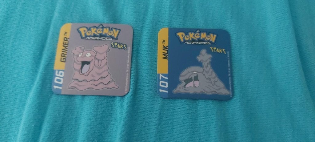 pokemon magneten panini staks Grimer en Muk, Ophalen of Verzenden, Nieuw, Overige typen