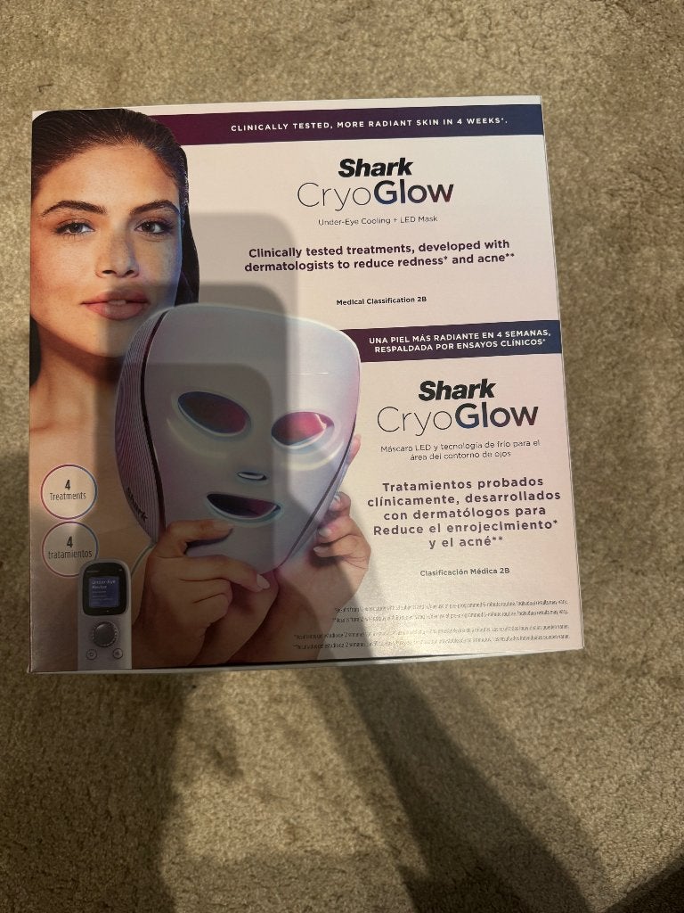 Shark cryo glow LED masker, Ophalen of Verzenden, Nieuw, Gehele gezicht, Verzorging