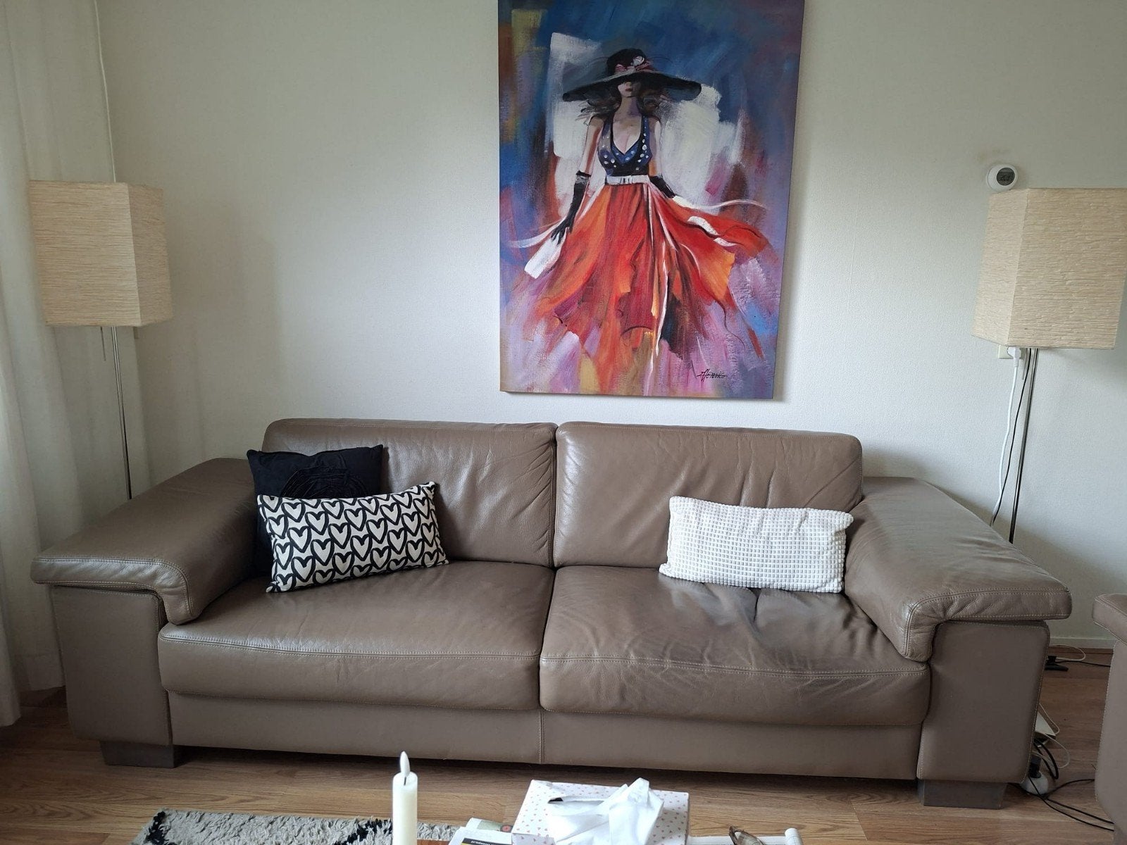 meubels, Ophalen, Gebruikt, 200 tot 250 cm, Leer