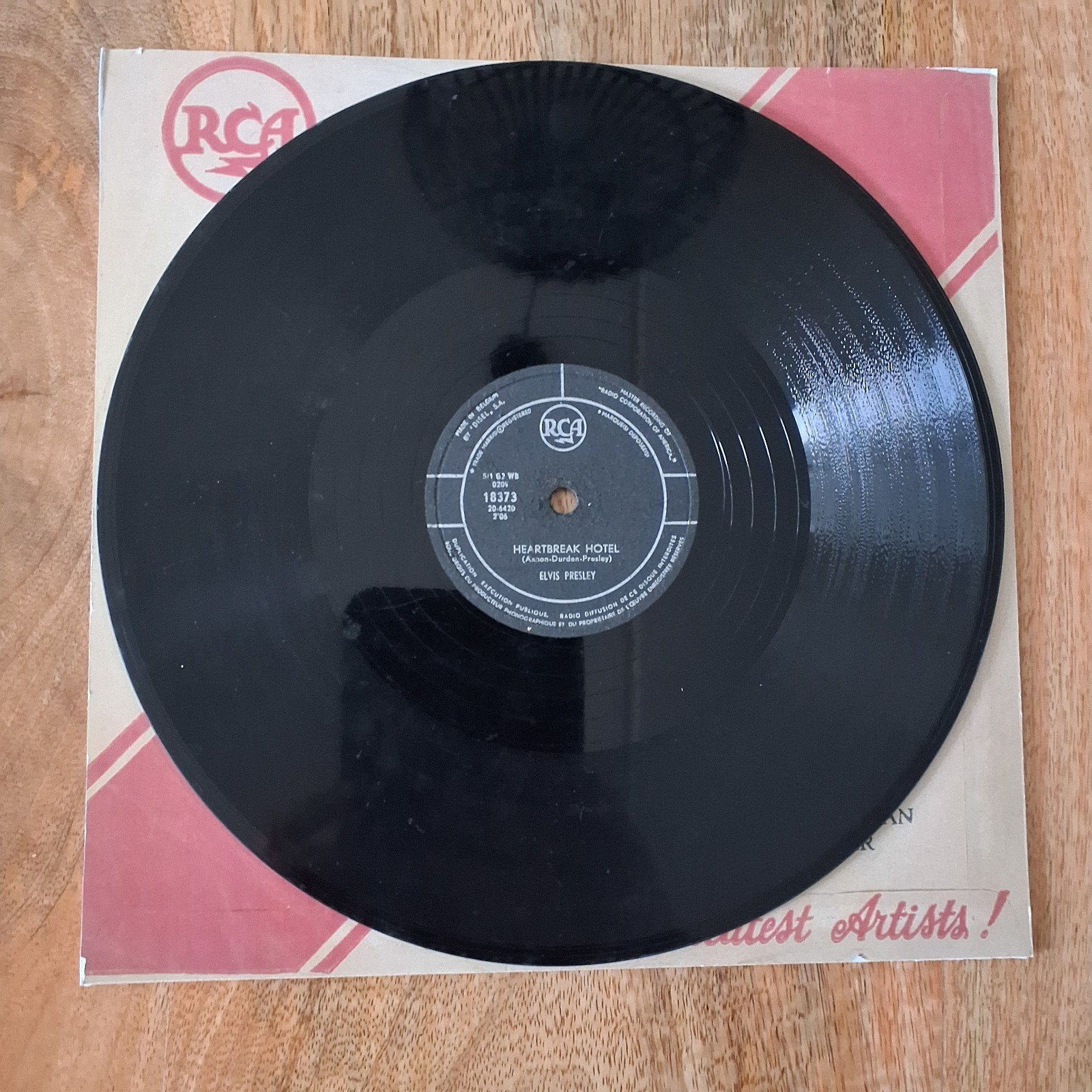 Elvis Presley Heartbreak Hotel (78 toeren), Gebruikt, 10 inch, Ophalen of Verzenden, Pop