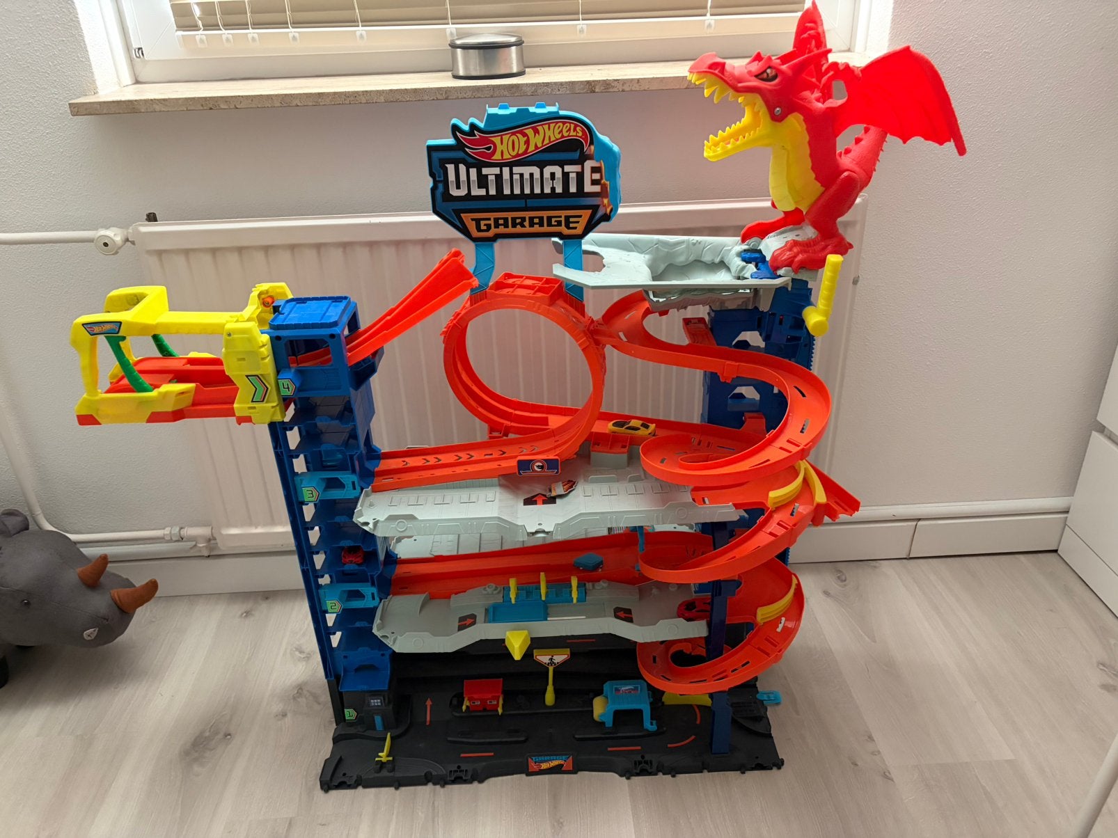 Hot Wheels - City Ultieme Garage Speelset, Ophalen, Zo goed als nieuw, Handmatig, Hot Wheels