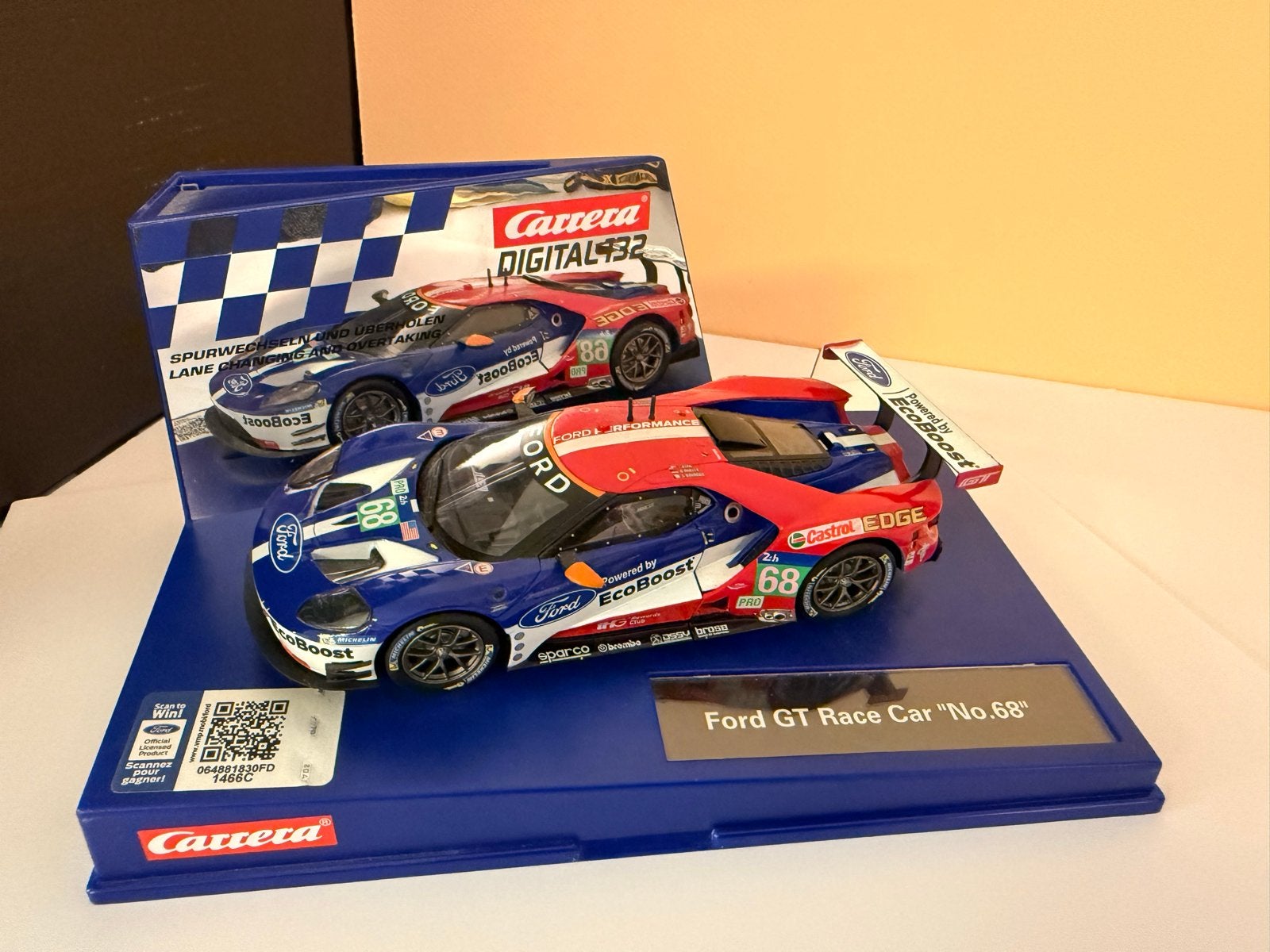 Slotcar Carrera Digital 132 Ford GT Racecar “nr.68”, Overige merken, Auto, 1:32 tot 1:50, Ophalen of Verzenden