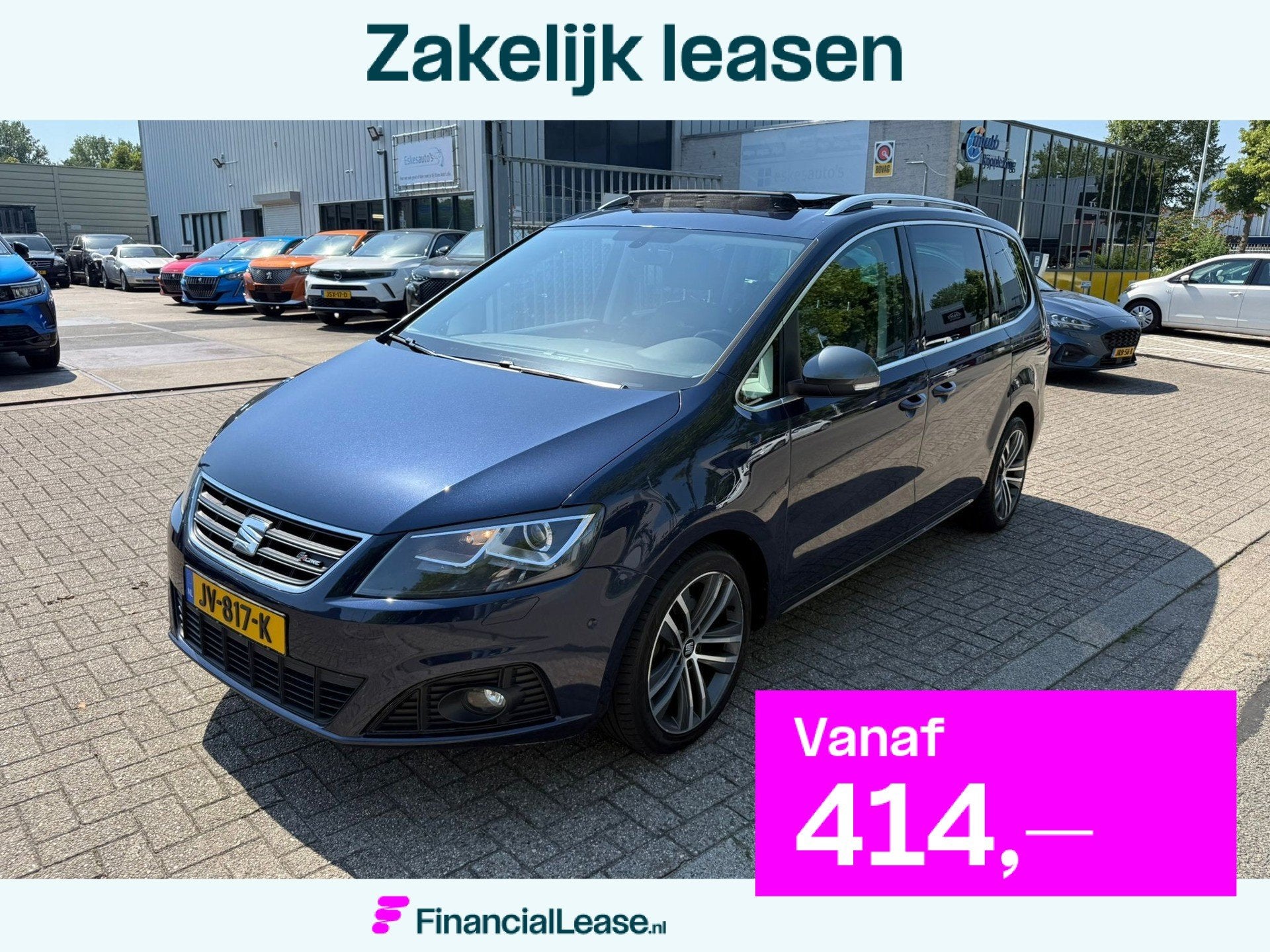 Seat Alhambra 1.4 TSI FR Connect, 7 pers Automaat, Panodak,, Dealer onderhouden, 15 km/l, Euro 6, 4 cilinders