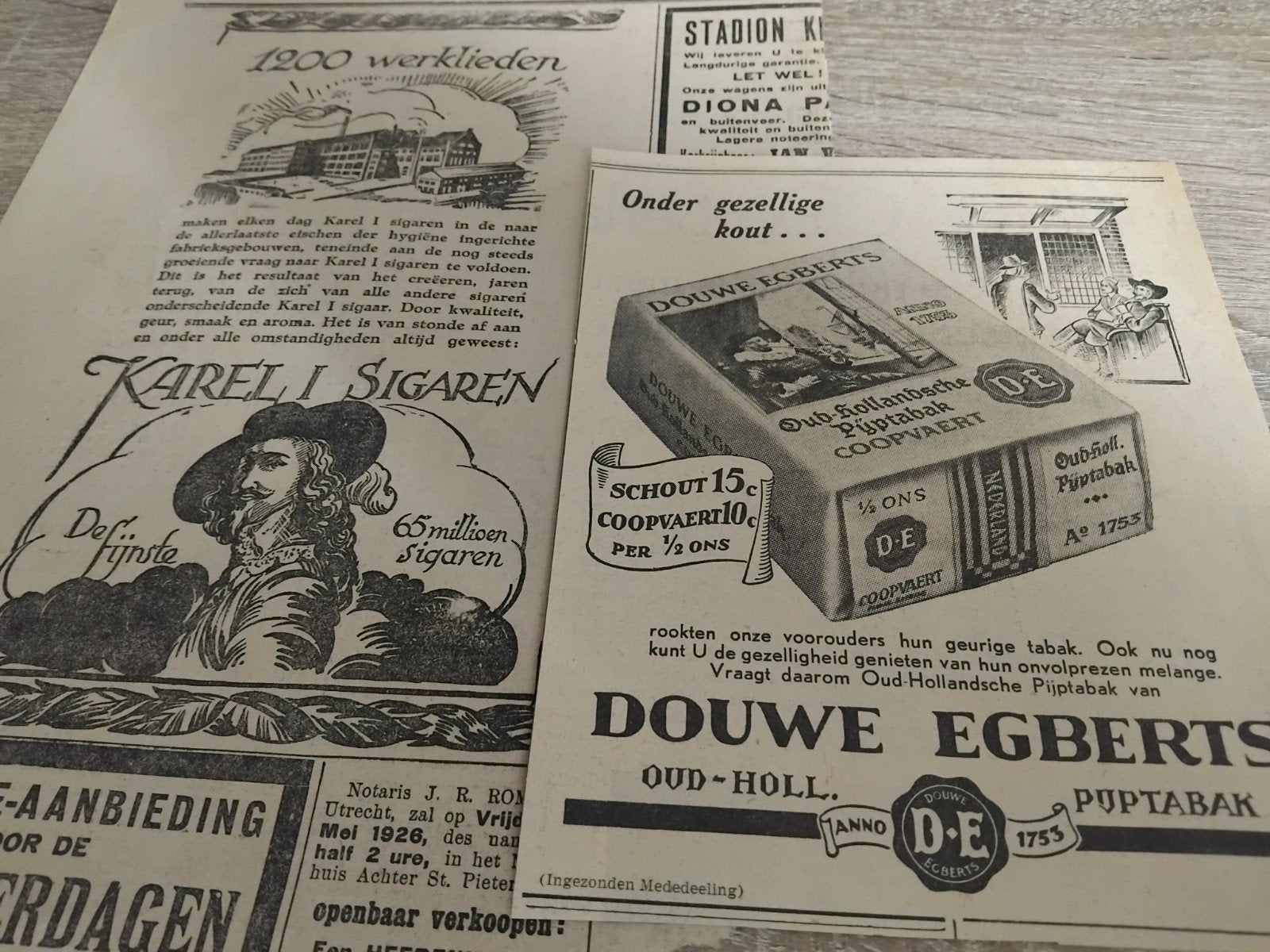 oude Tabaks reclames, Ophalen of Verzenden, 1940 tot 1960, Knipsel(s)