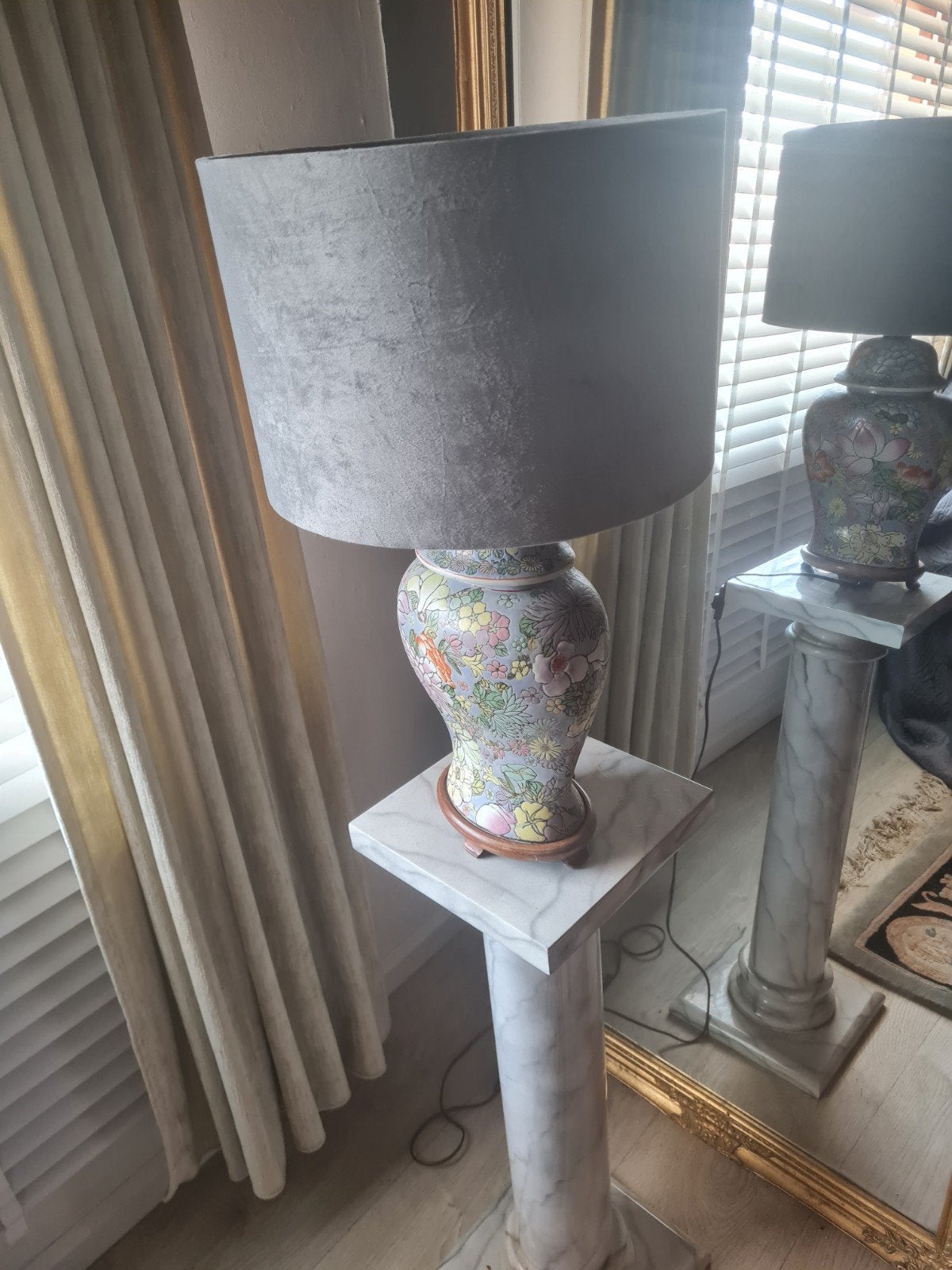 Chinese tafel lamp, Ophalen