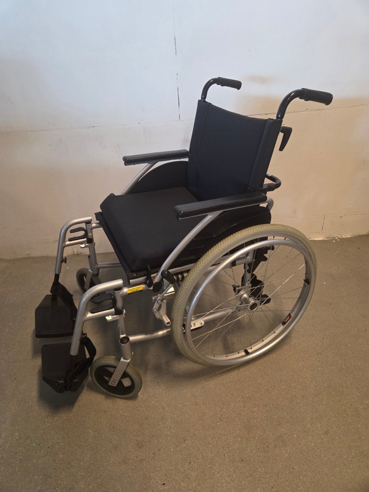 Rolstoel opklapbaar zitbreedte 50 cm., Ophalen, Gebruikt, Duwrolstoel