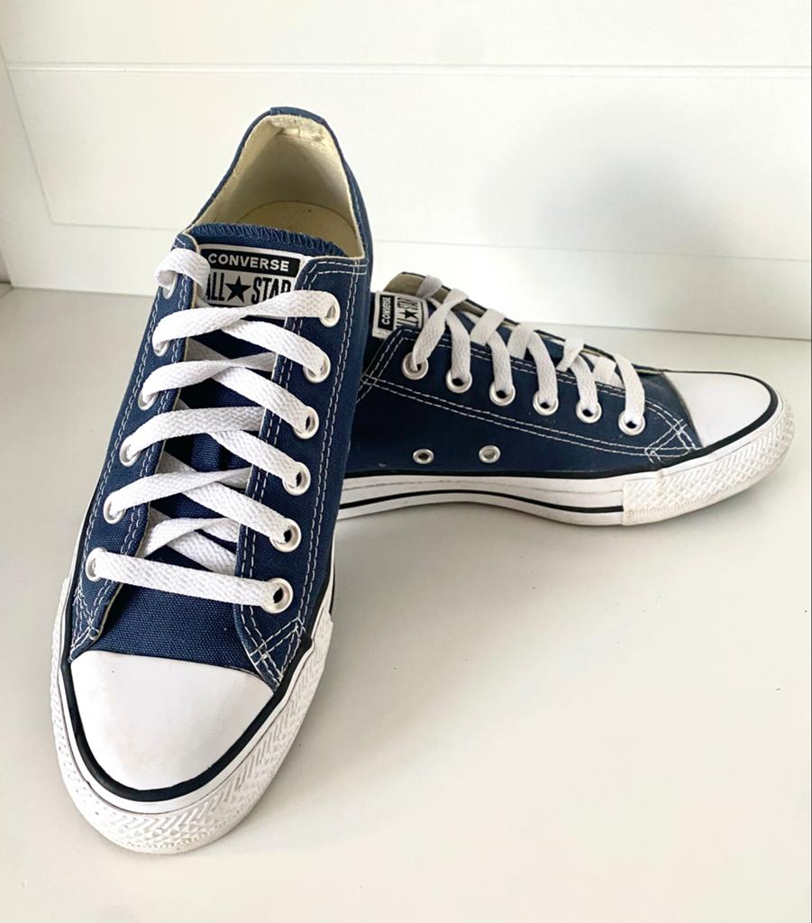 Converse All Star Lage Sneakers - Maat 38 blauw allstars, Ophalen of Verzenden, Zo goed als nieuw, Blauw, Sneakers of Gympen