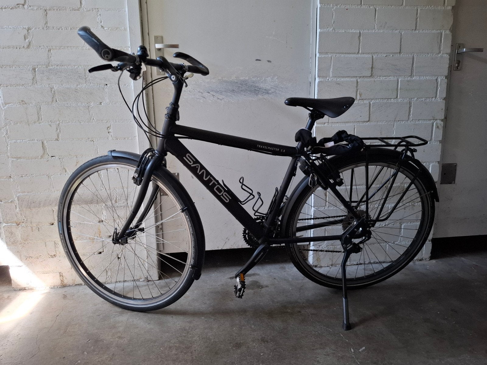 Santos Travelmaster 2.8 - Robuuste Trekkingfiets, Fietsen en Brommers, Gebruikt, Velgrem, 49 tot 53 cm, Meer dan 20 versnellingen