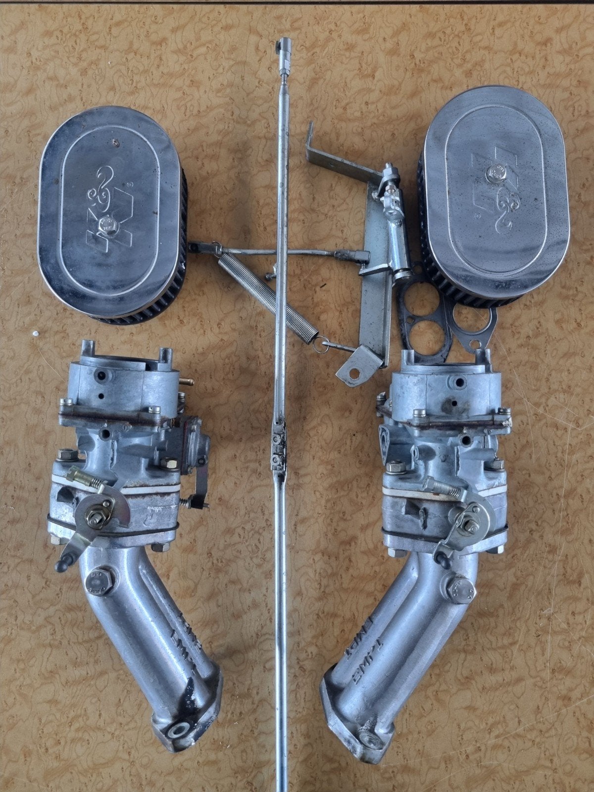 EMPI Solex 40 PII-4 carburateurset met spruitstukken, Ophalen of Verzenden, Gebruikt, Universele onderdelen