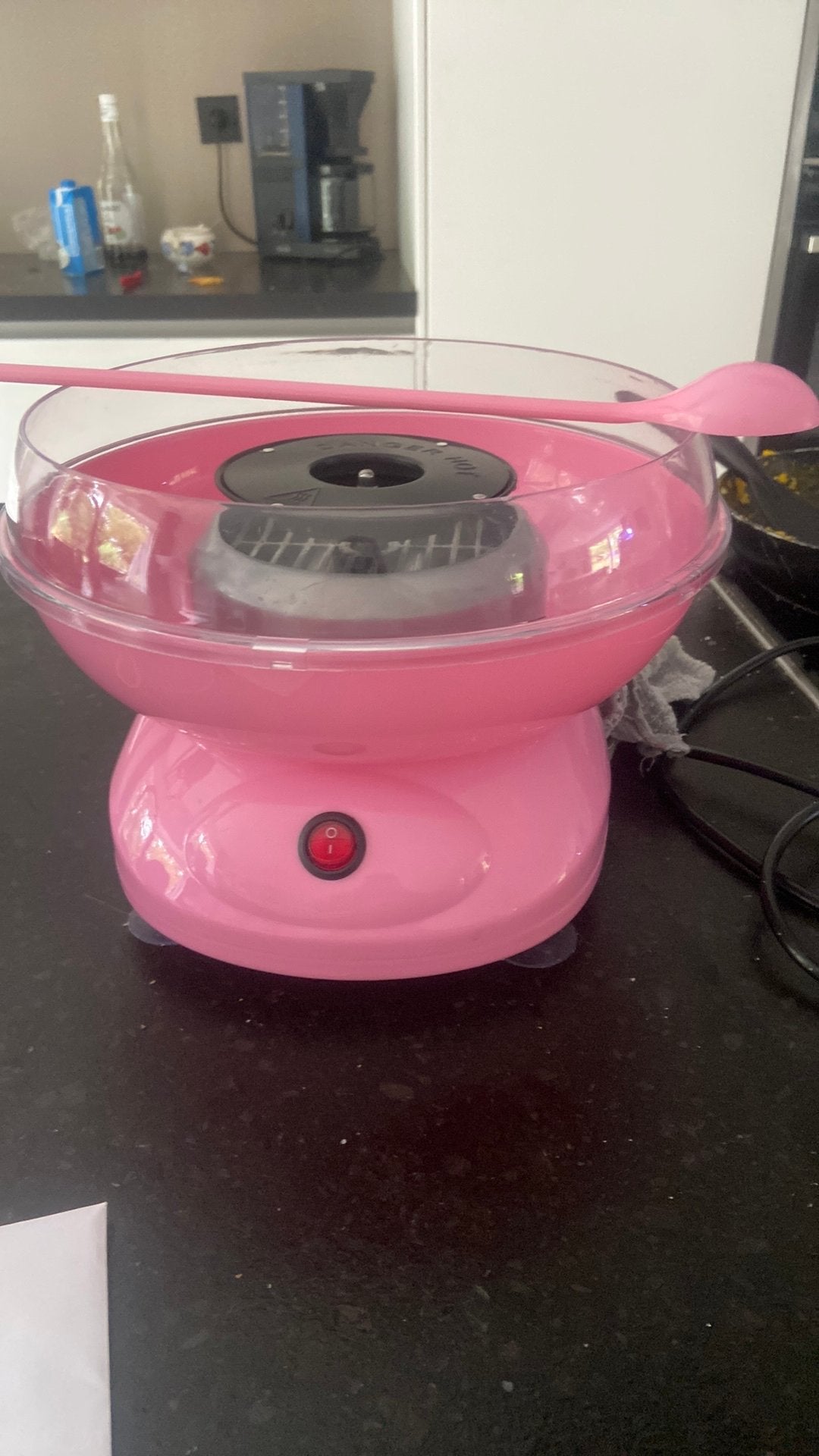 Roze suikerspin machine, Ophalen, Gebruikt, Met accessoires