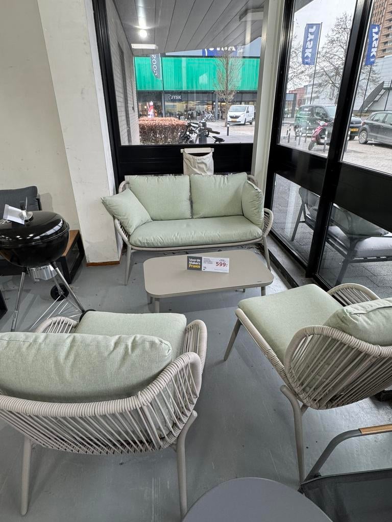 Central Park loungeset Kea, Ophalen, 4 zitplaatsen, Loungeset, Nieuw