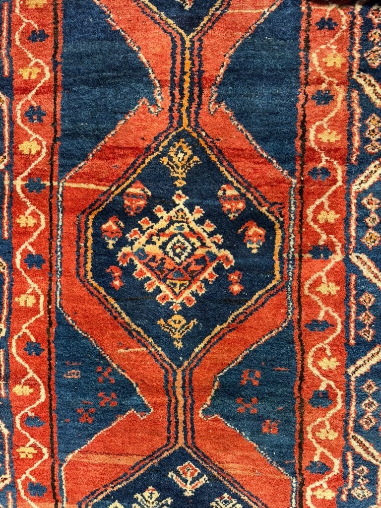 Antieke Azerbeidzjaanse loper – 316  108 cm – 100 jaar oud, Gebruikt, 100 tot 150 cm, Wol, 200 cm of meer